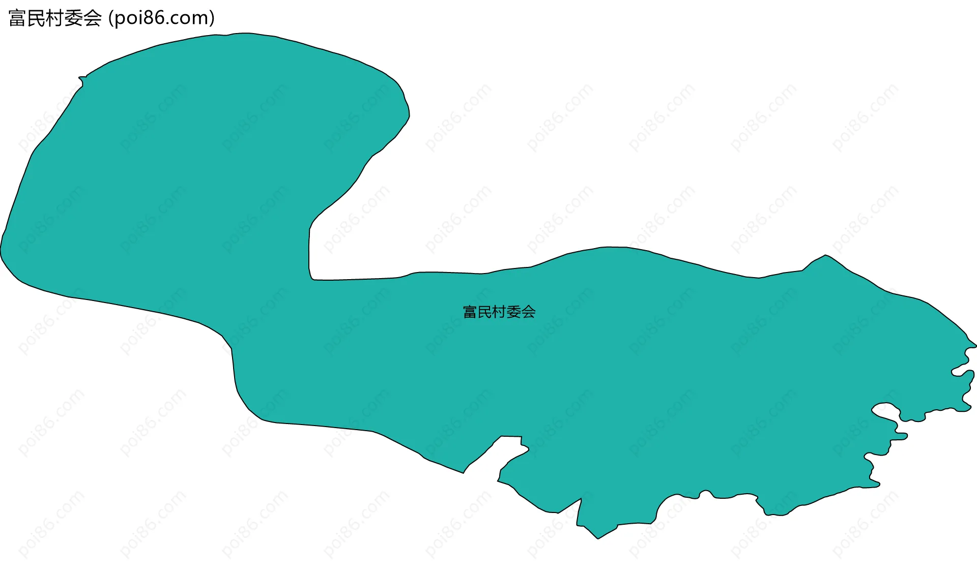 富民村委会边界地图