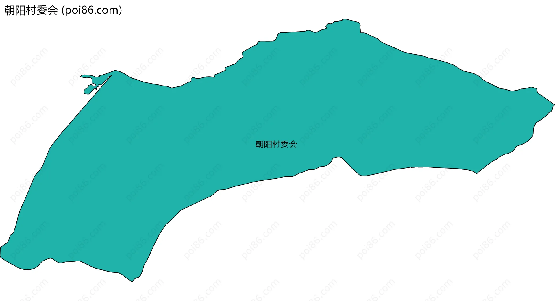 朝阳村委会边界地图