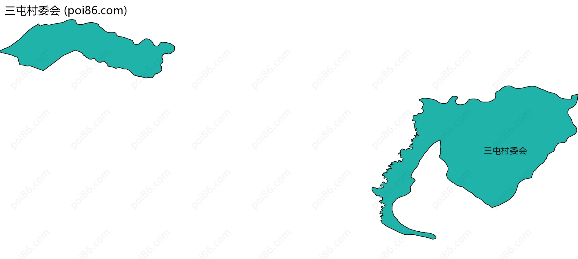 三屯村委会边界地图