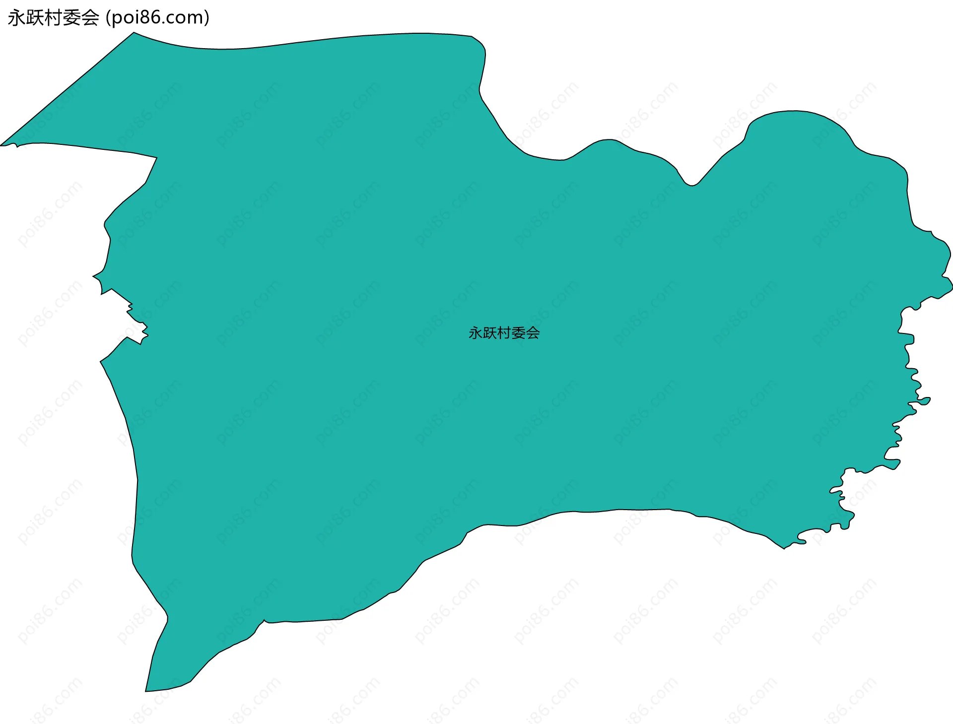 永跃村委会边界地图