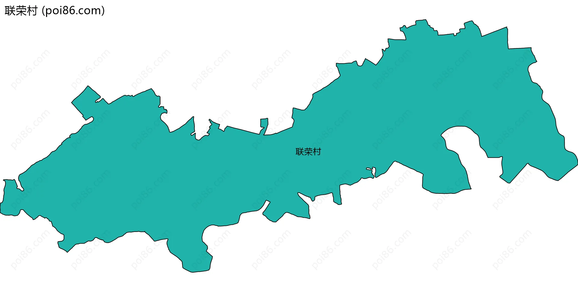 联荣村边界地图