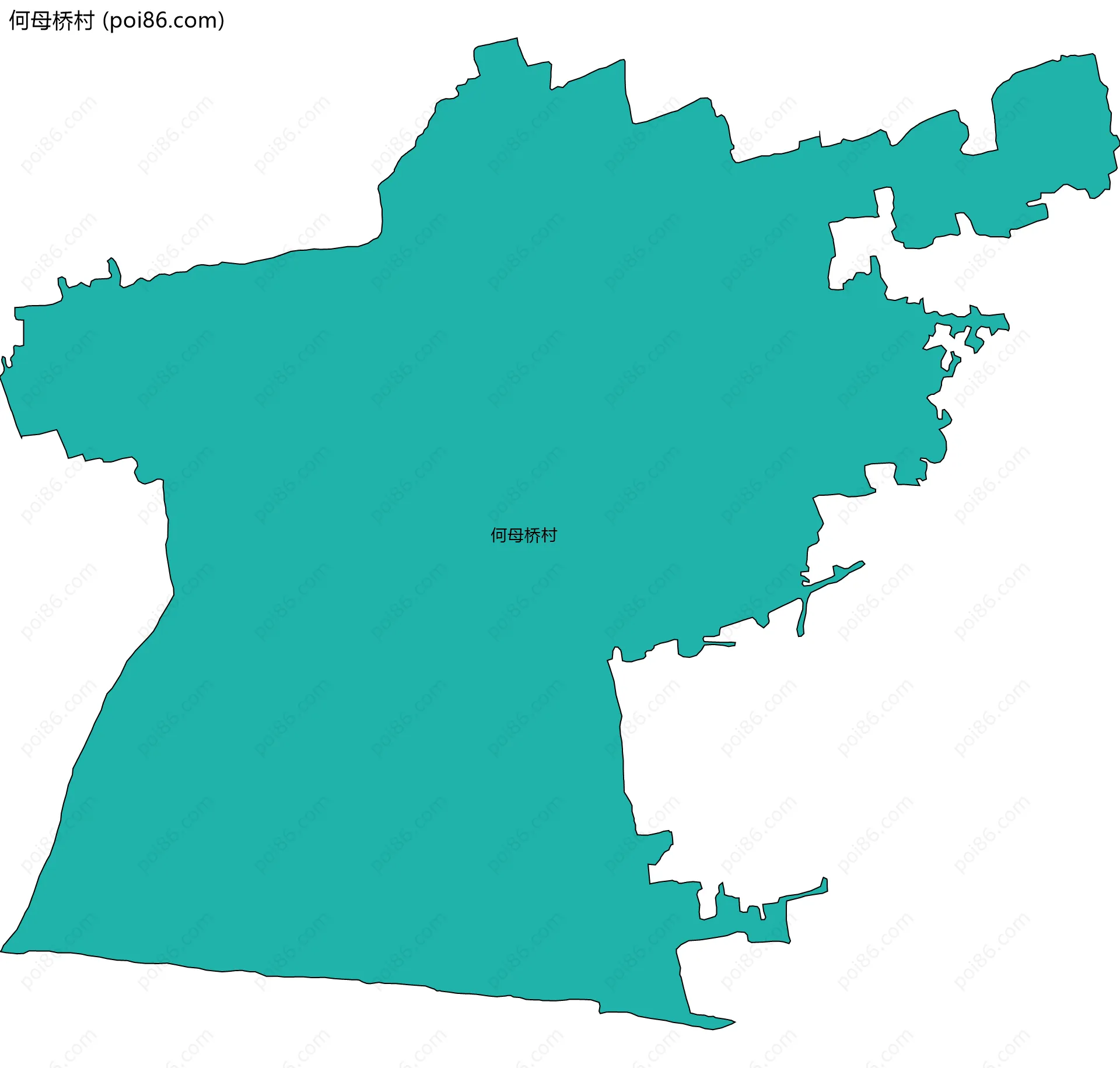 何母桥村边界地图
