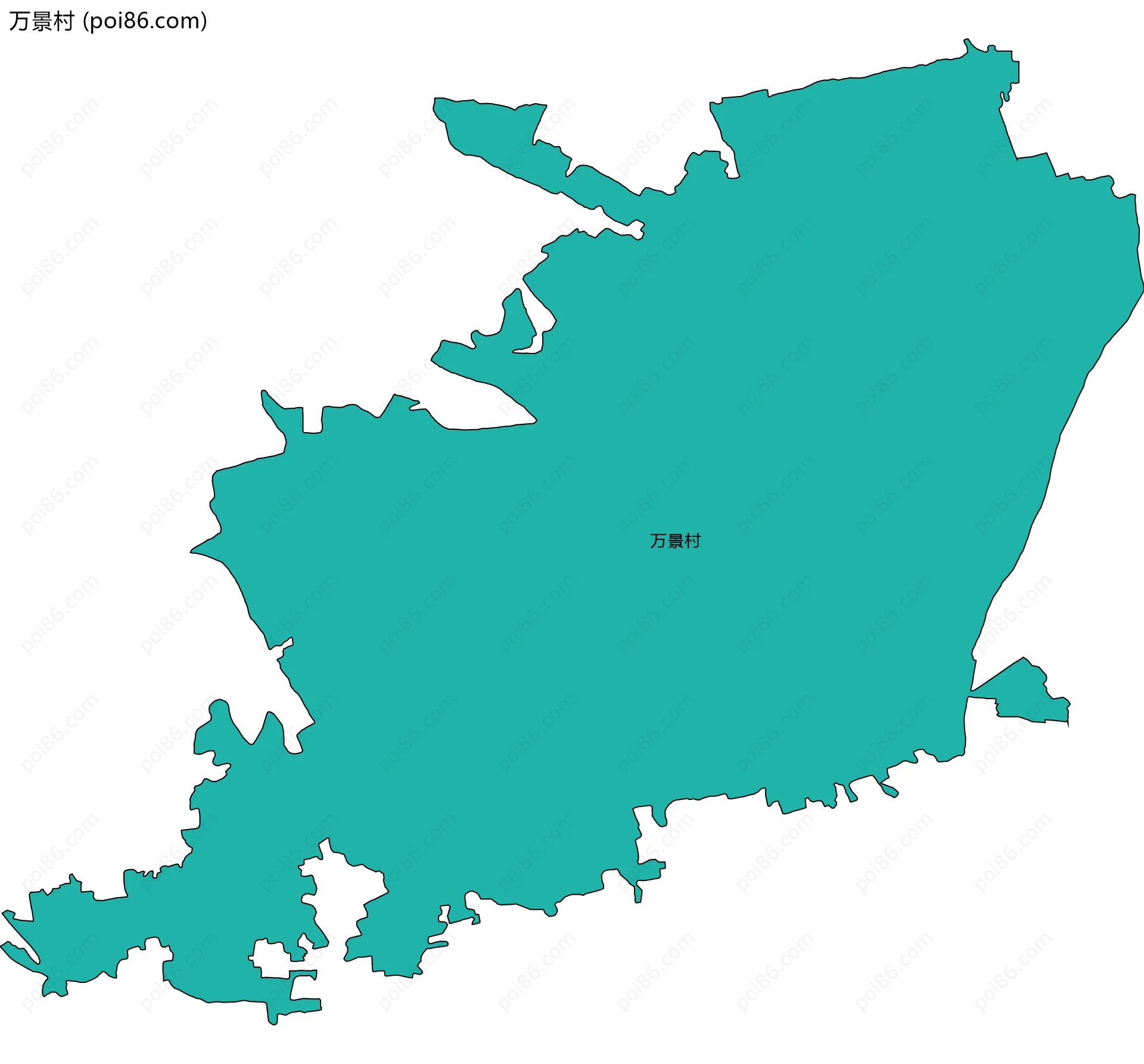 万景村边界地图