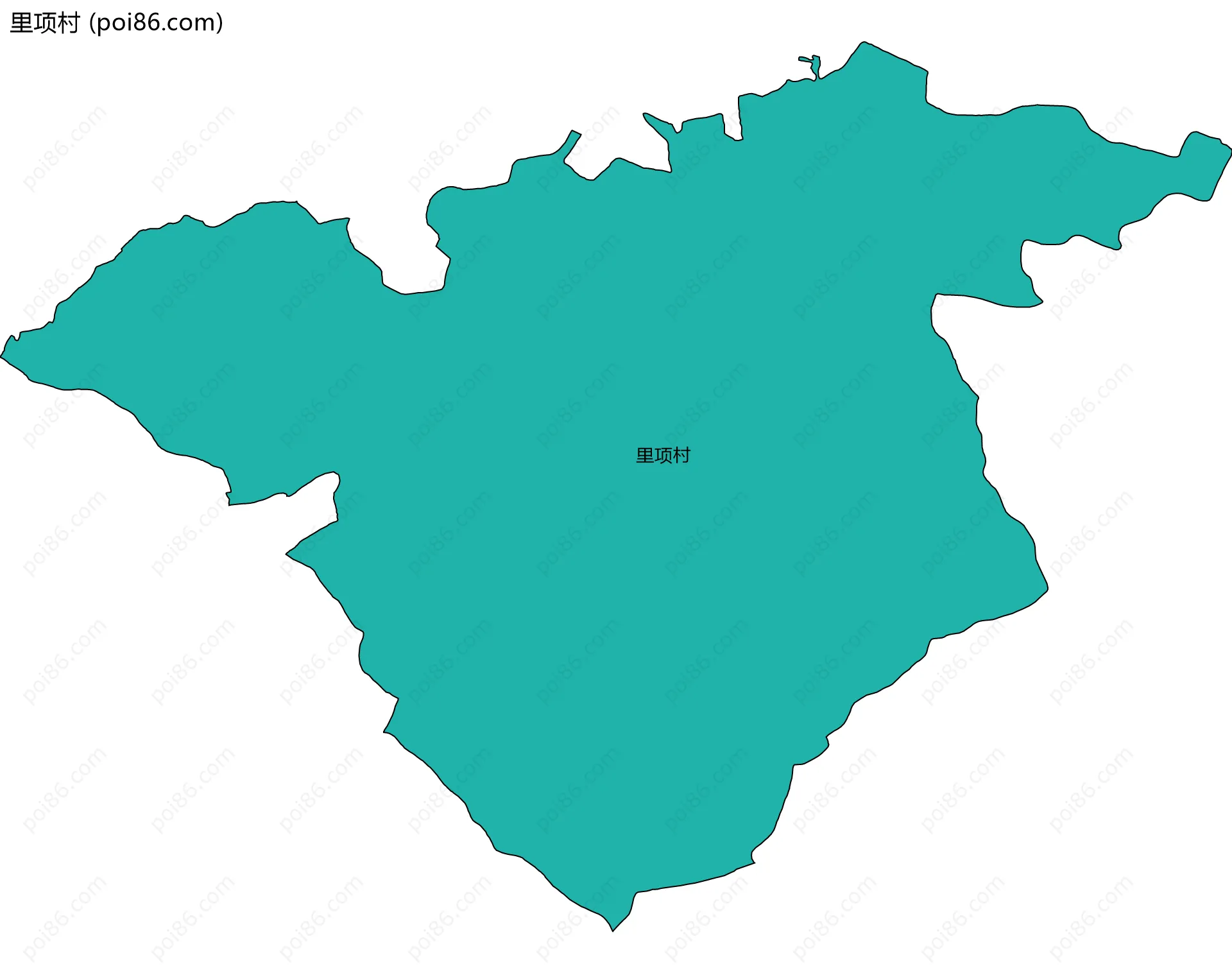 里项村边界地图