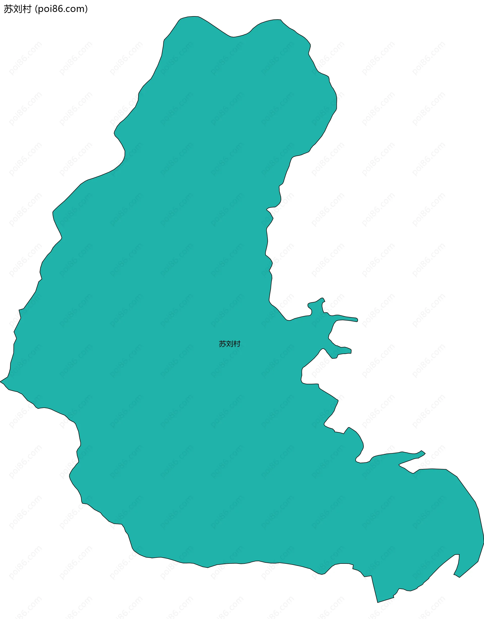 苏刘村边界地图