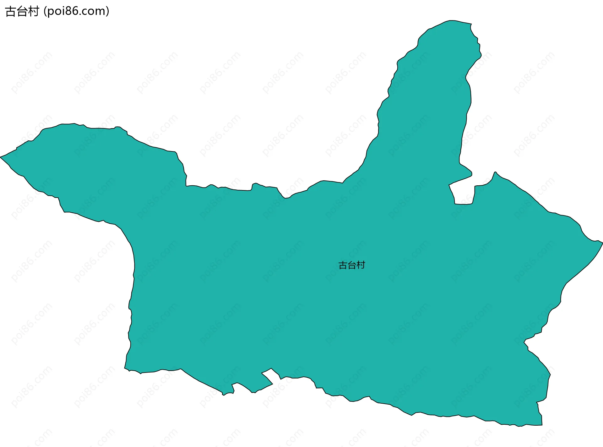 古台村边界地图