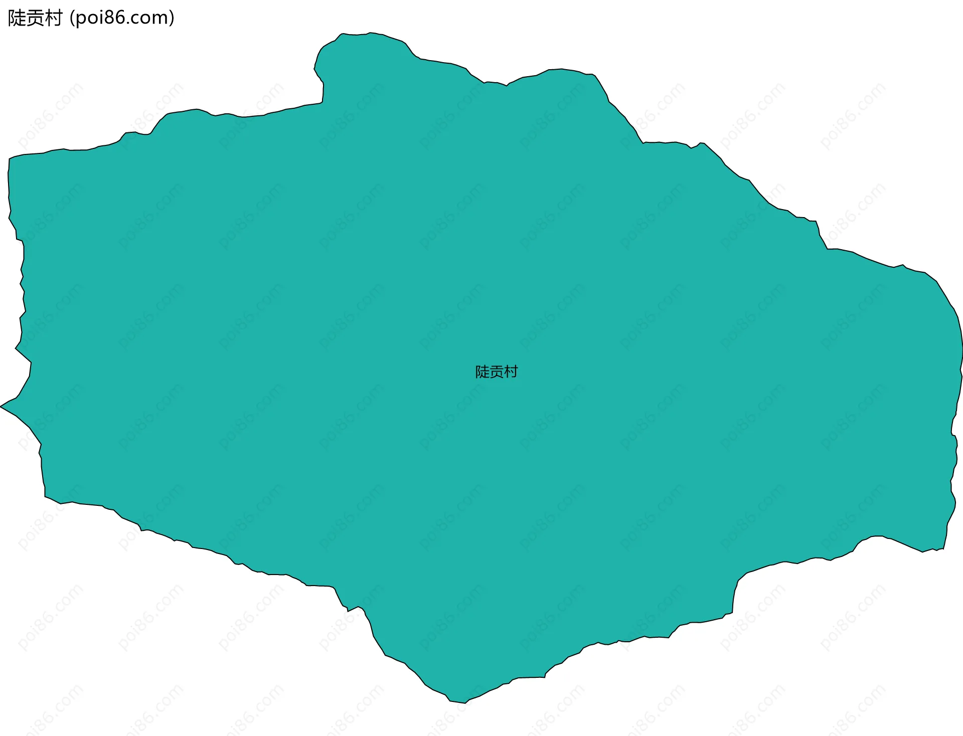 陡贡村边界地图