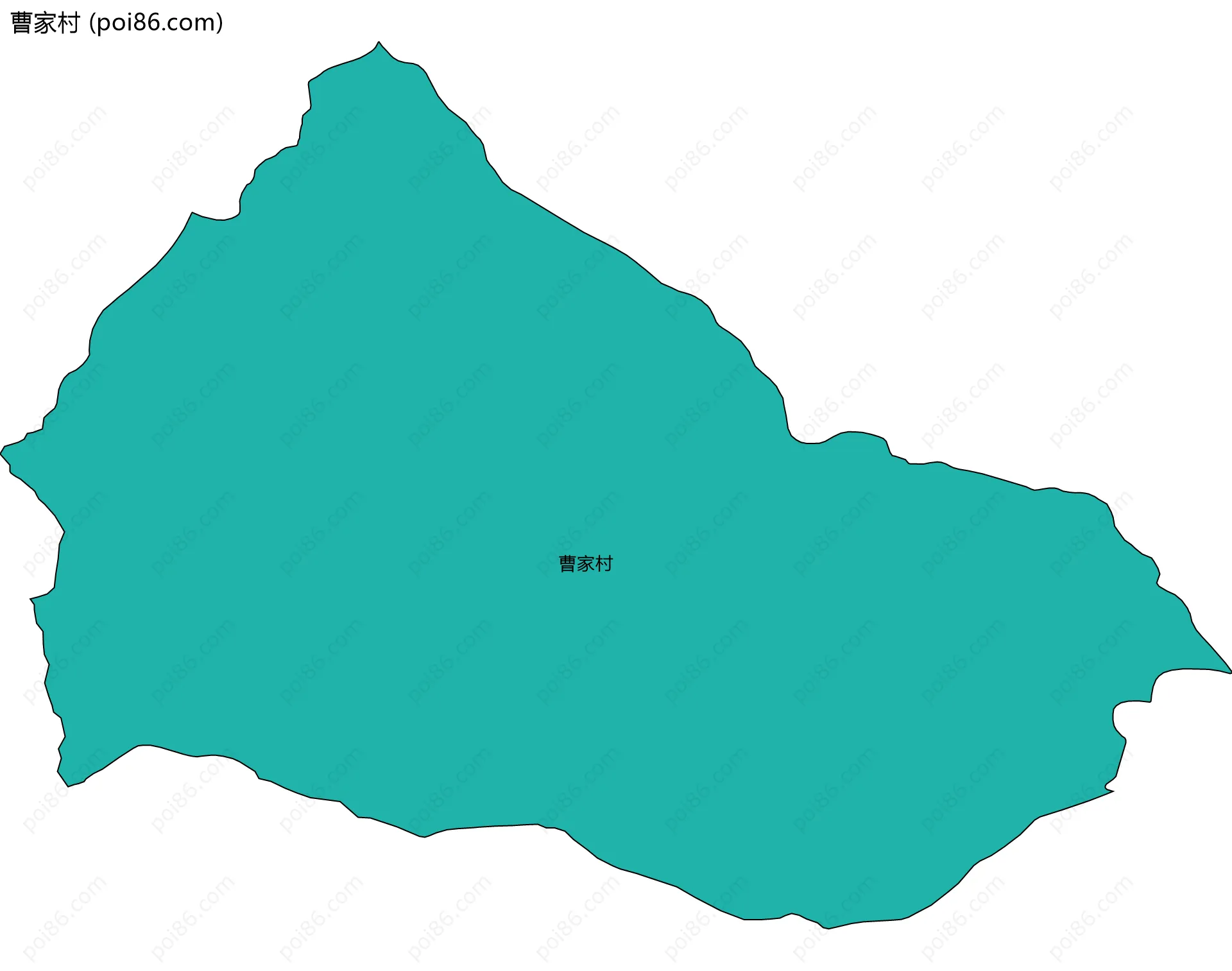 曹家村边界地图
