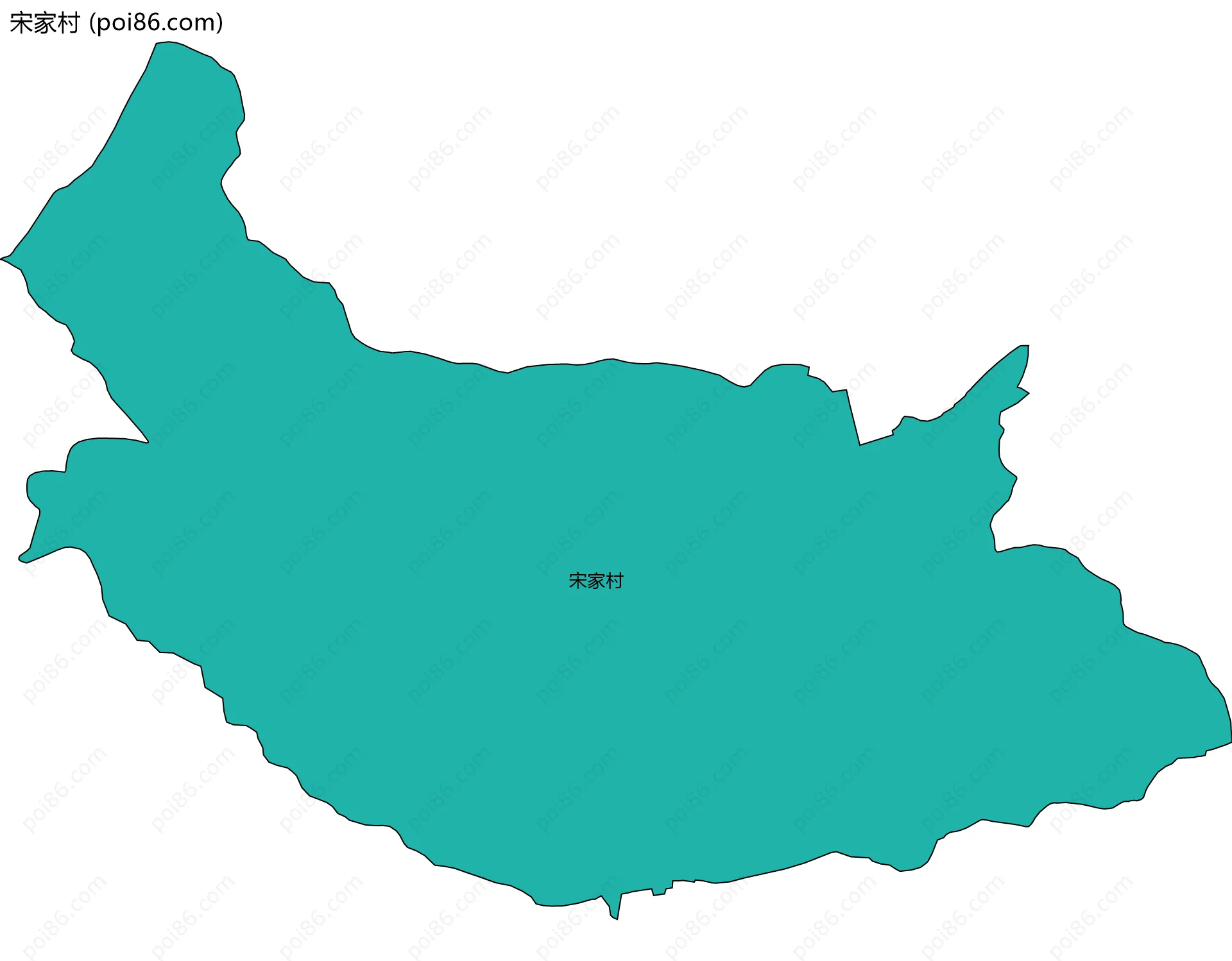 宋家村边界地图