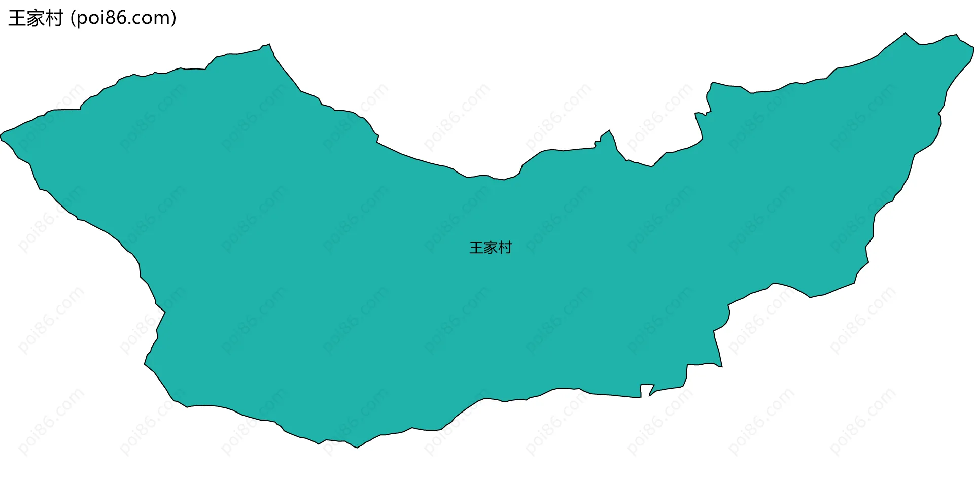 王家村边界地图