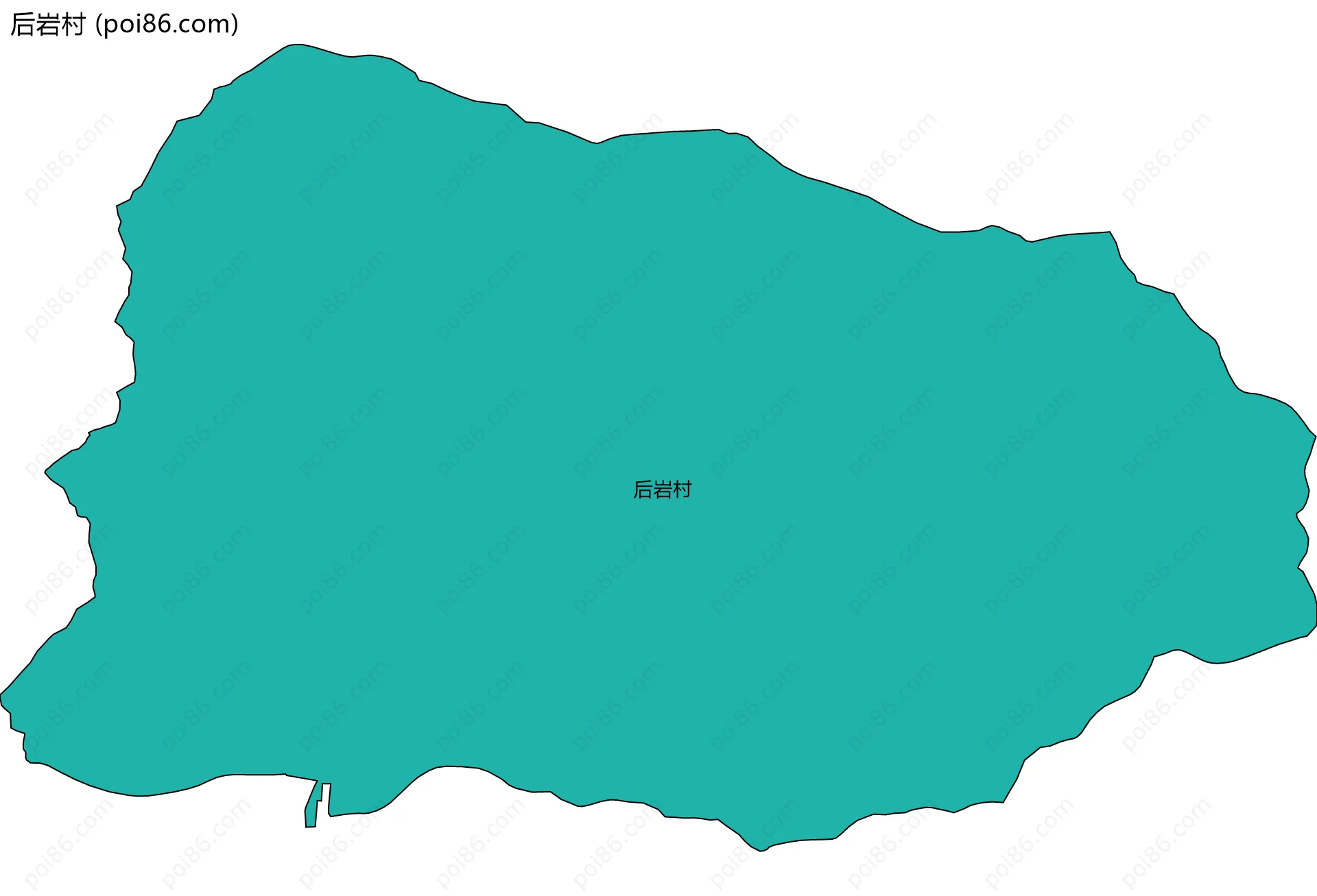 后岩村边界地图