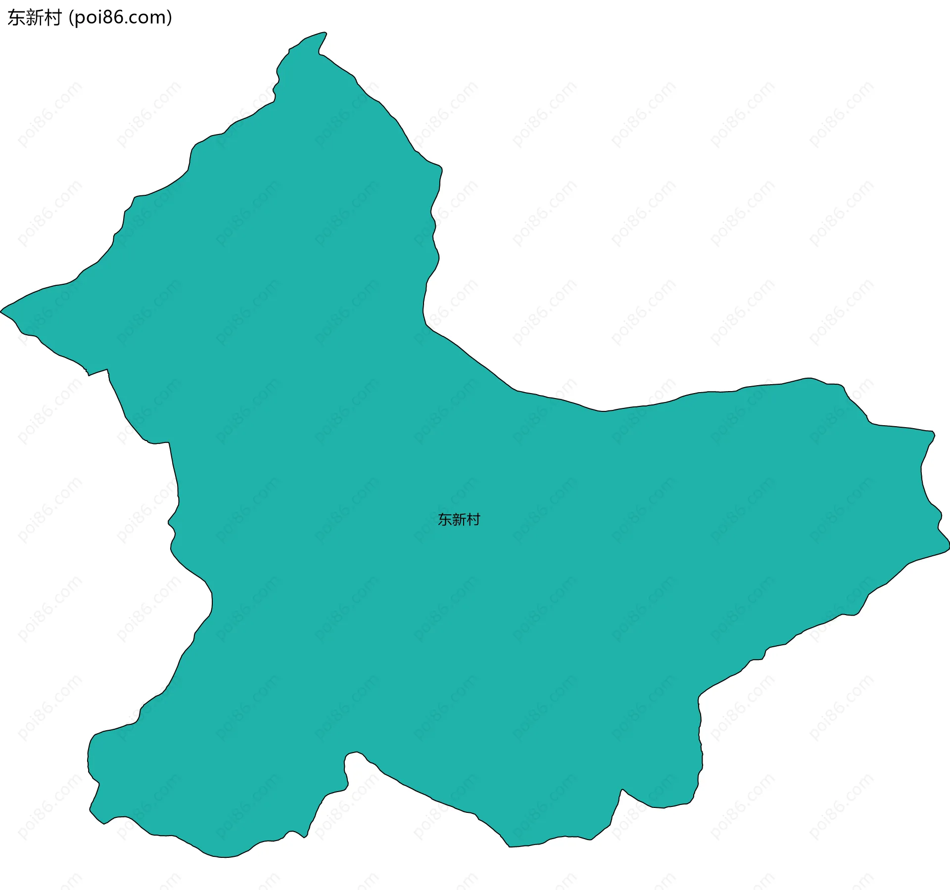 东新村边界地图
