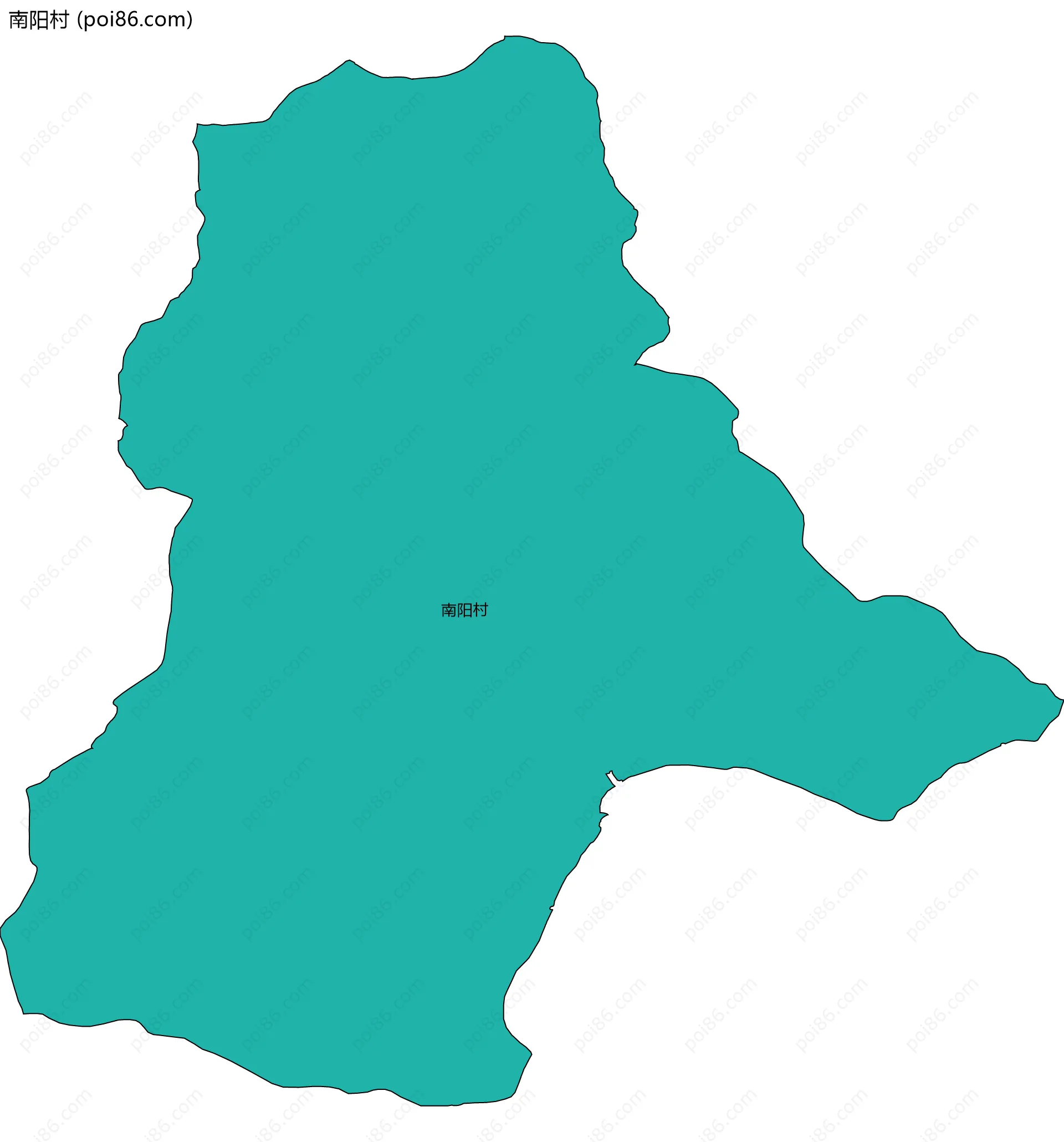 南阳村边界地图