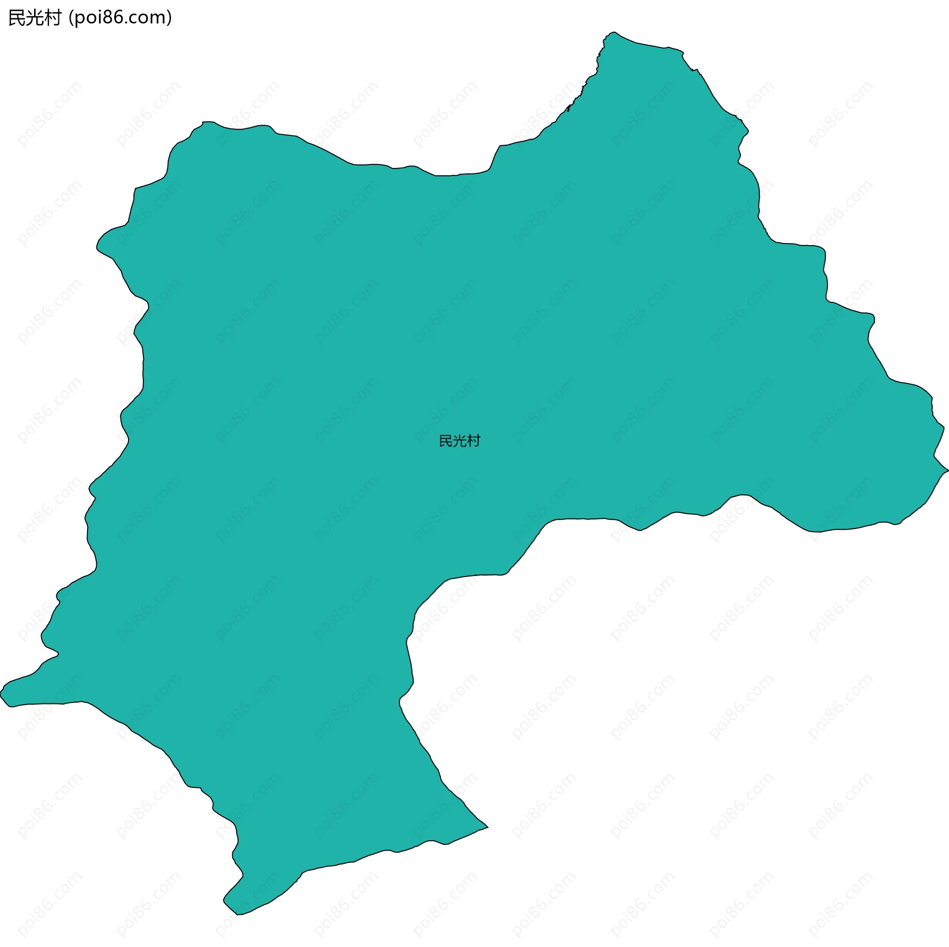 民光村边界地图