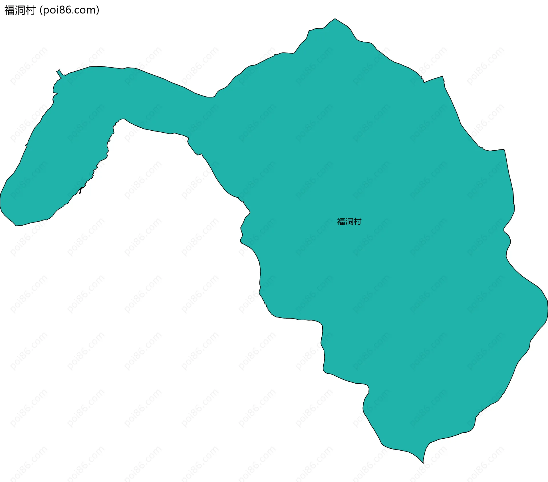 福洞村边界地图