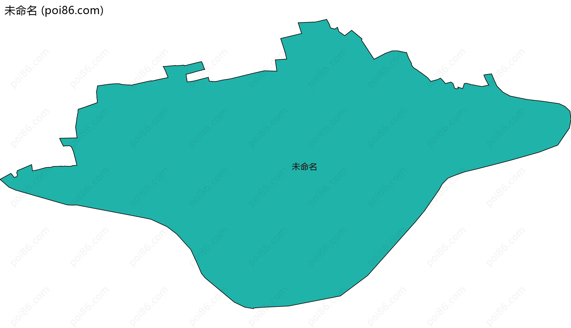 未命名边界地图