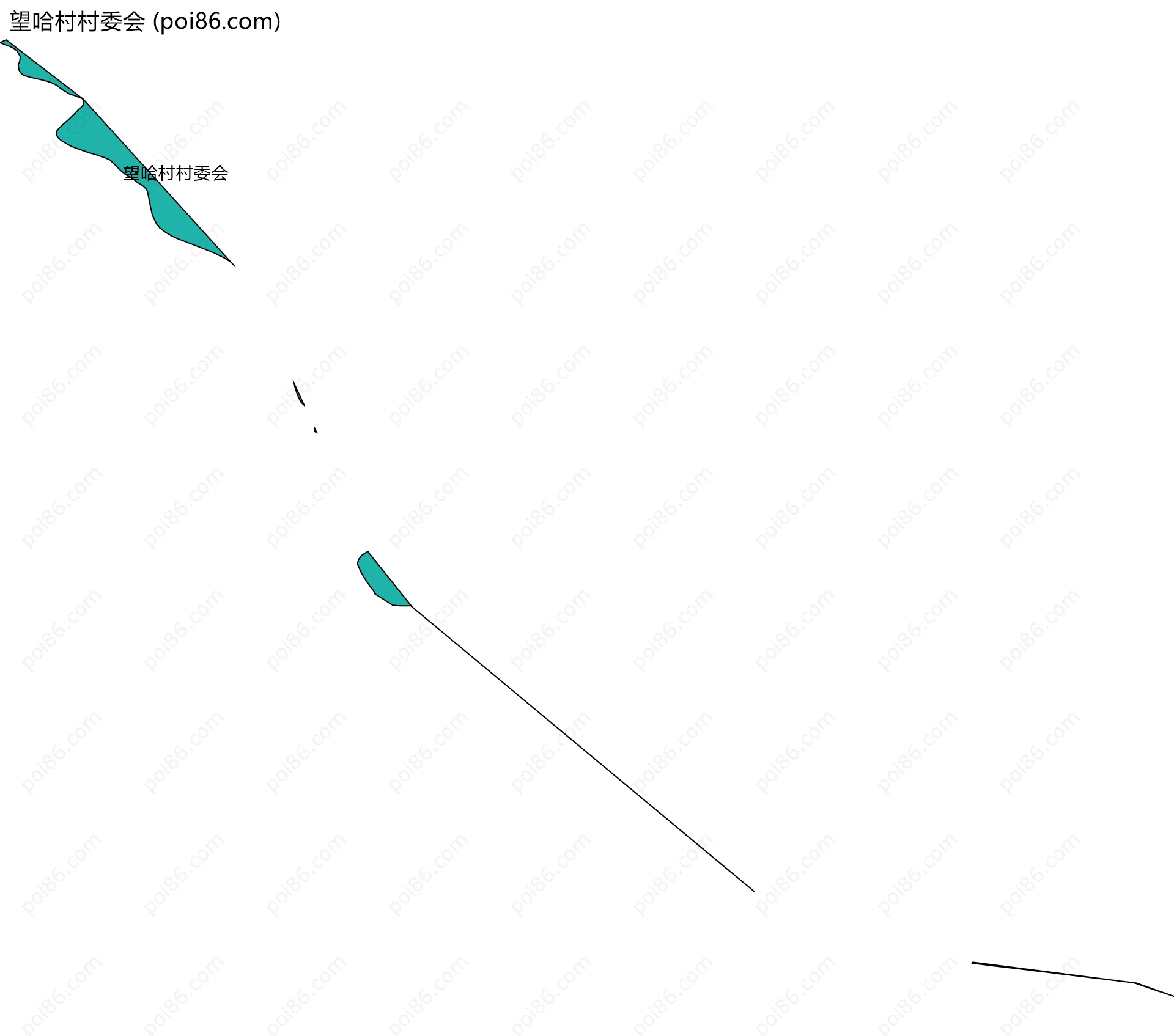 望哈村村委会边界地图