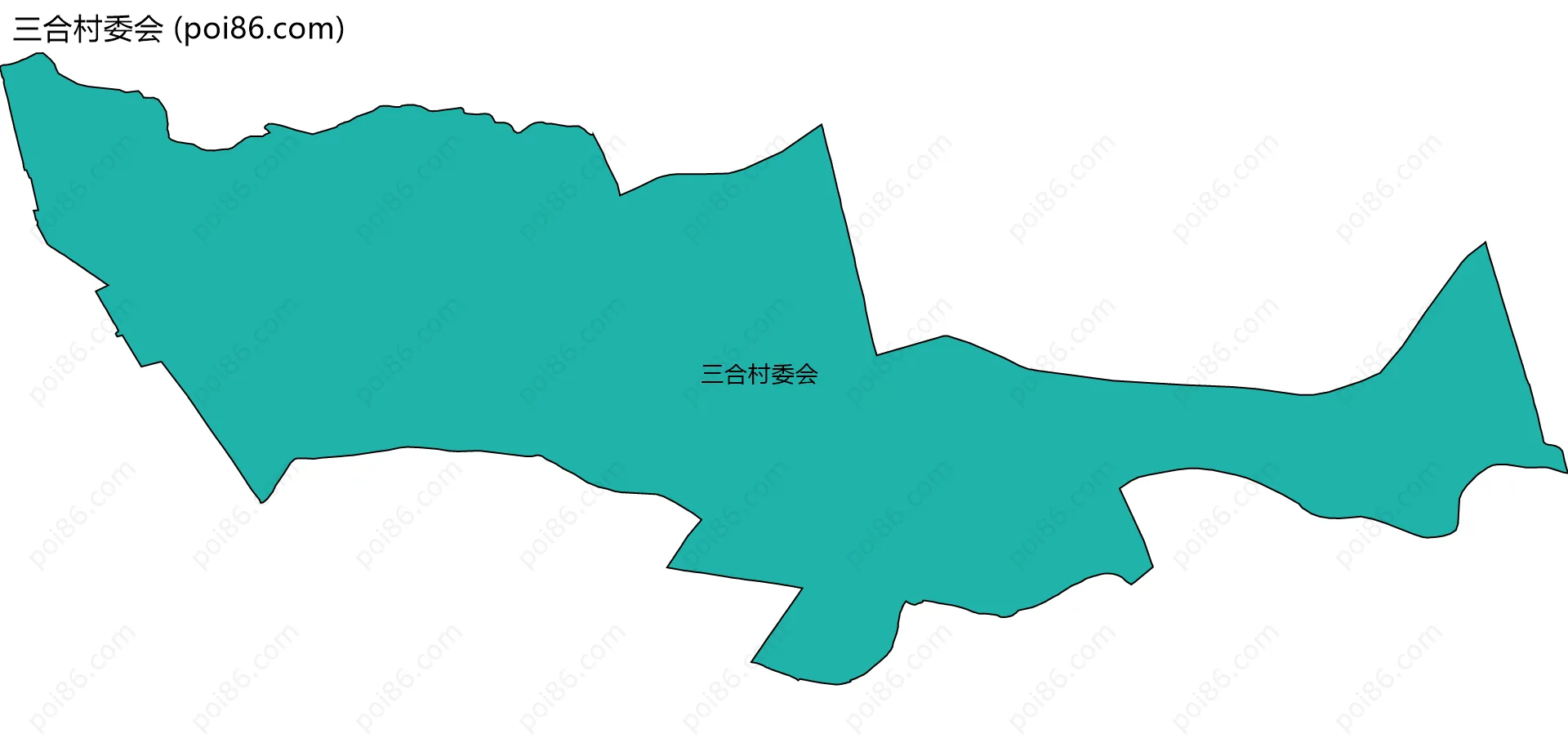 三合村委会边界地图