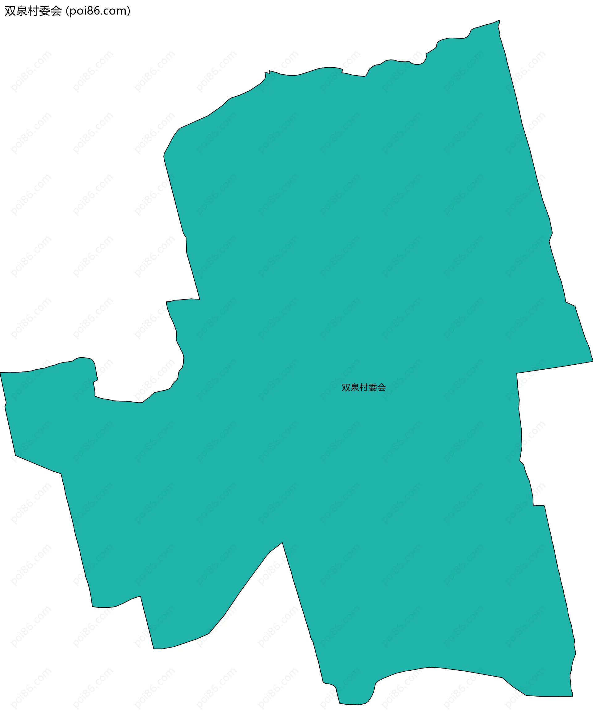 双泉村委会边界地图