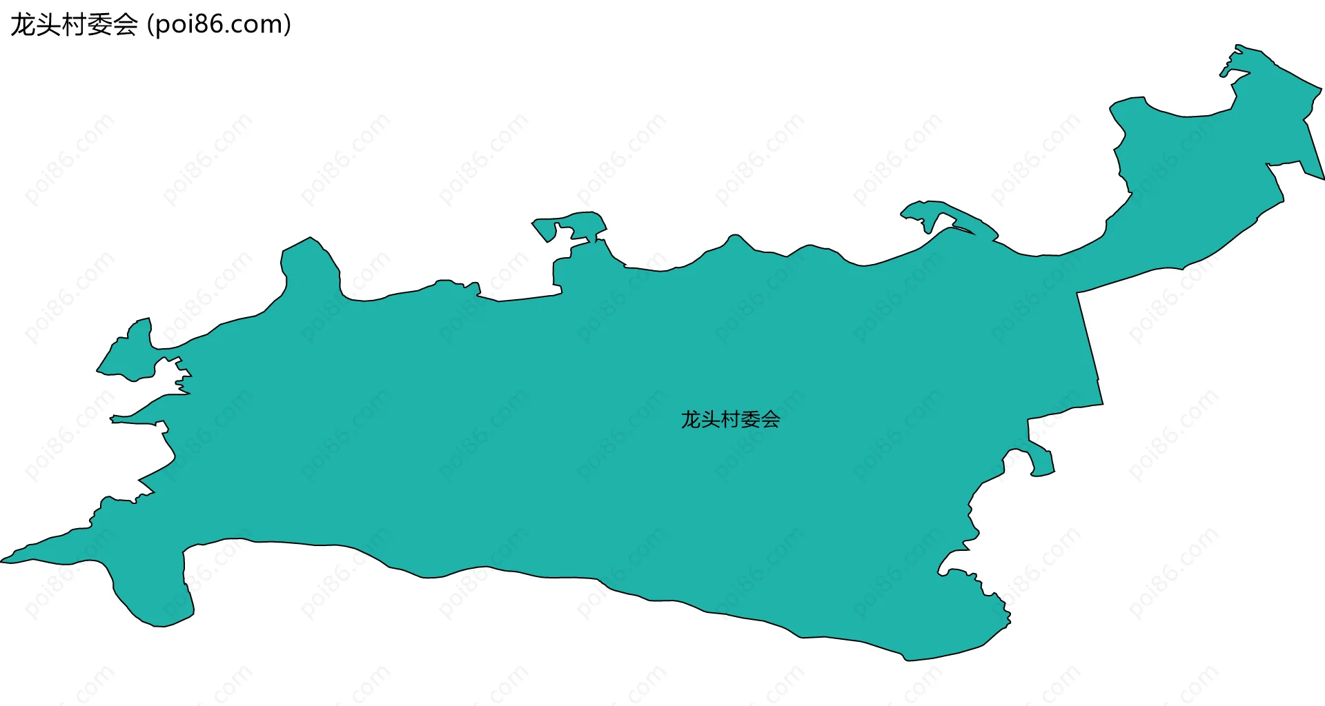 龙头村委会边界地图