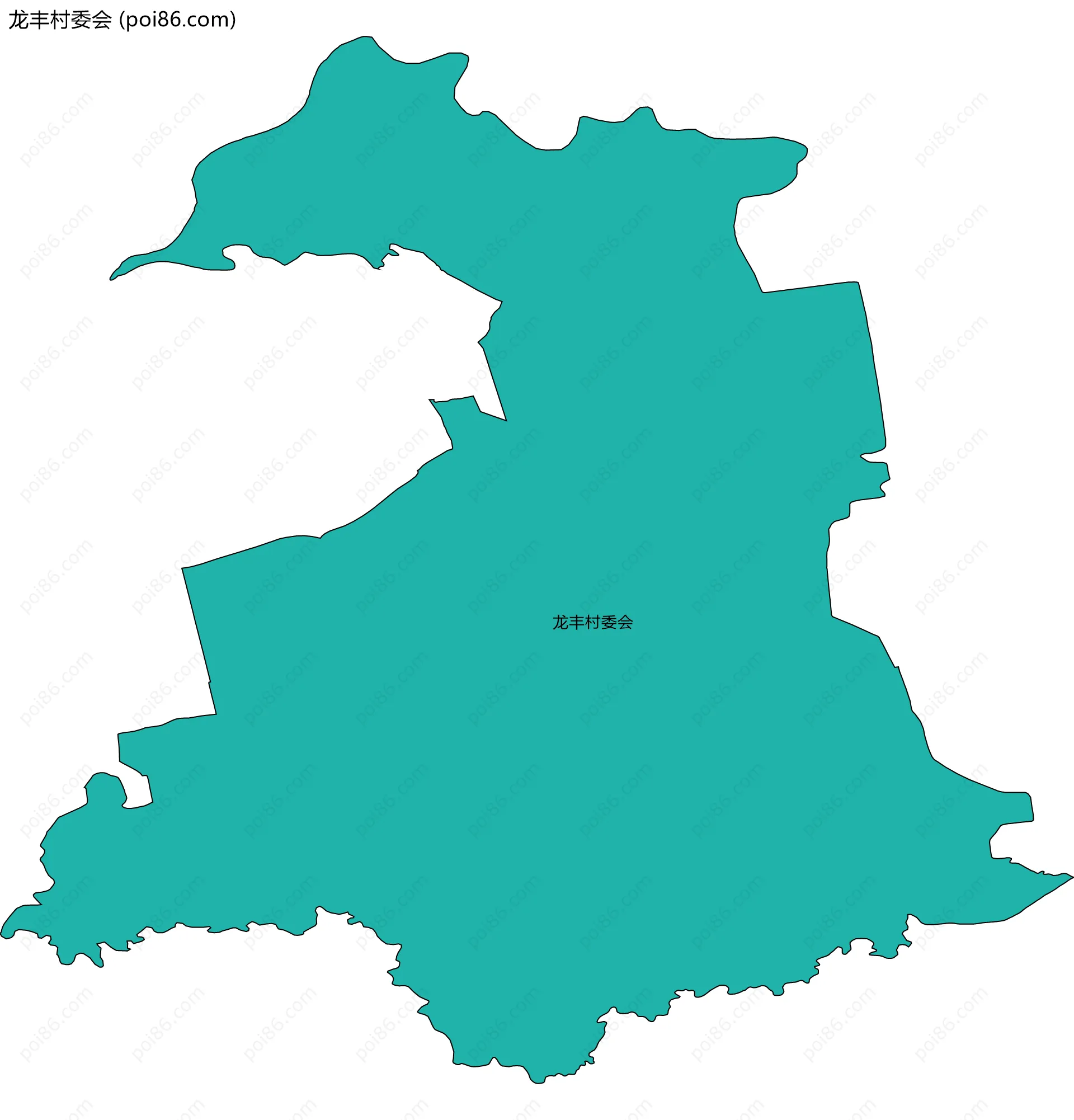 龙丰村委会边界地图