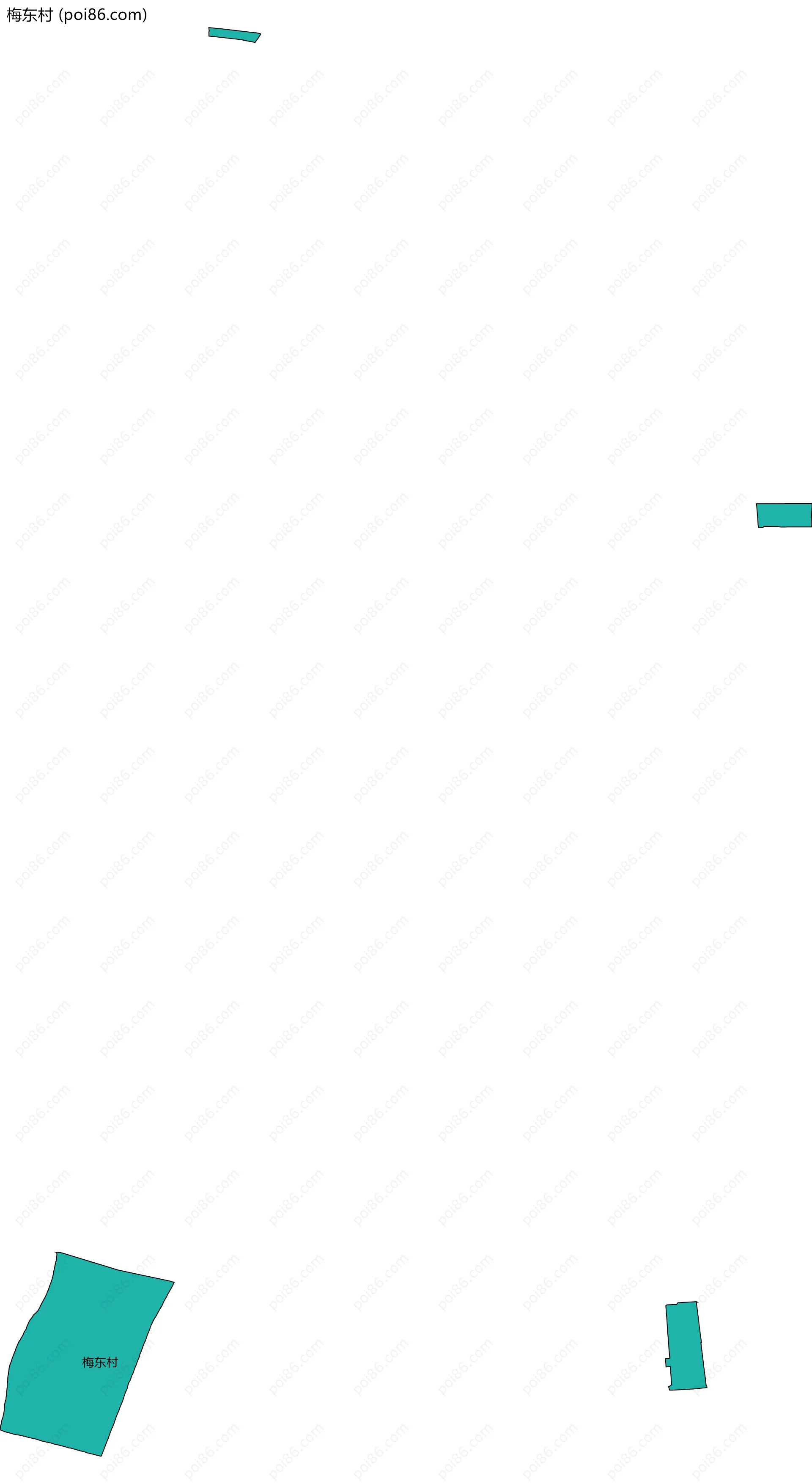 梅东村边界地图