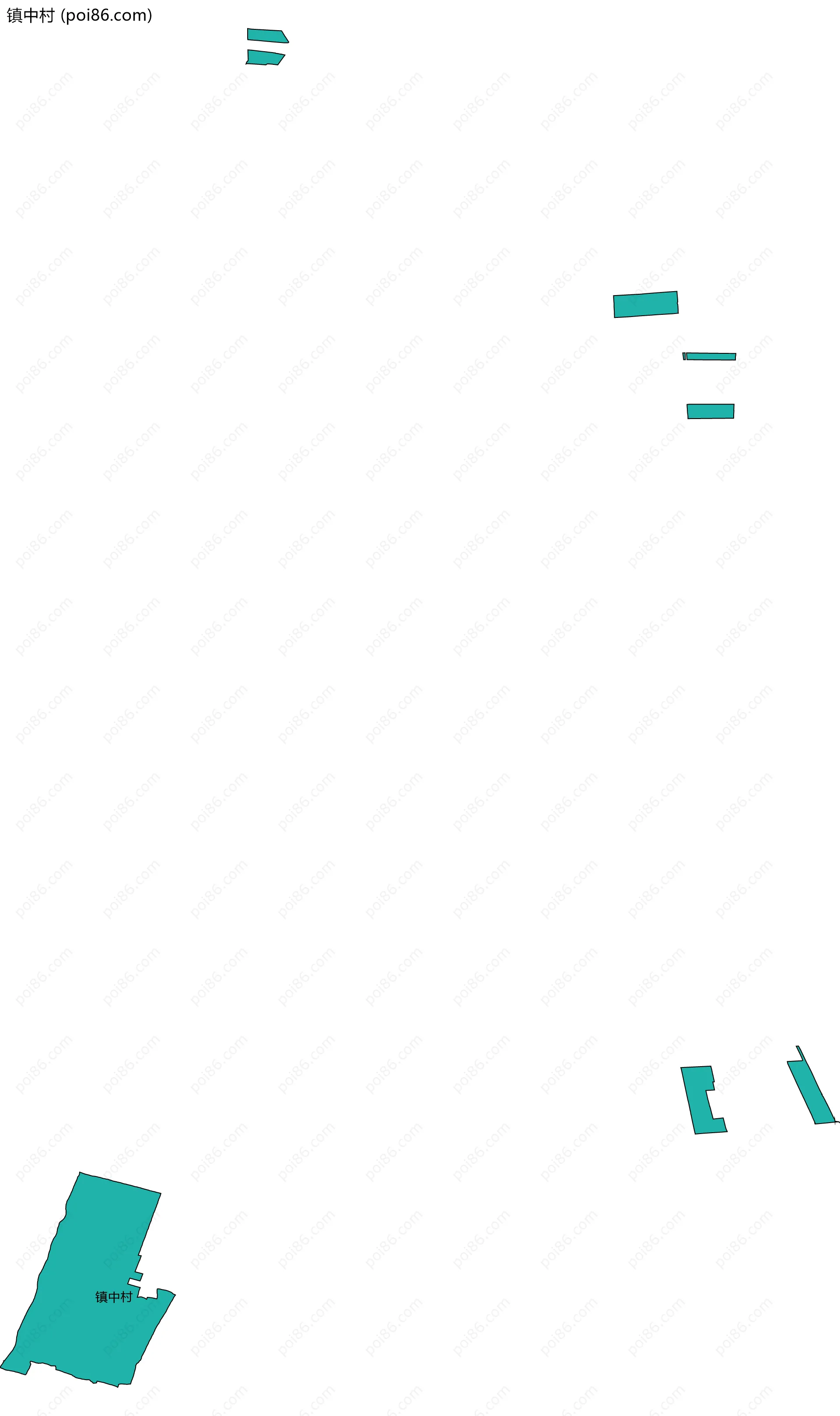 镇中村边界地图
