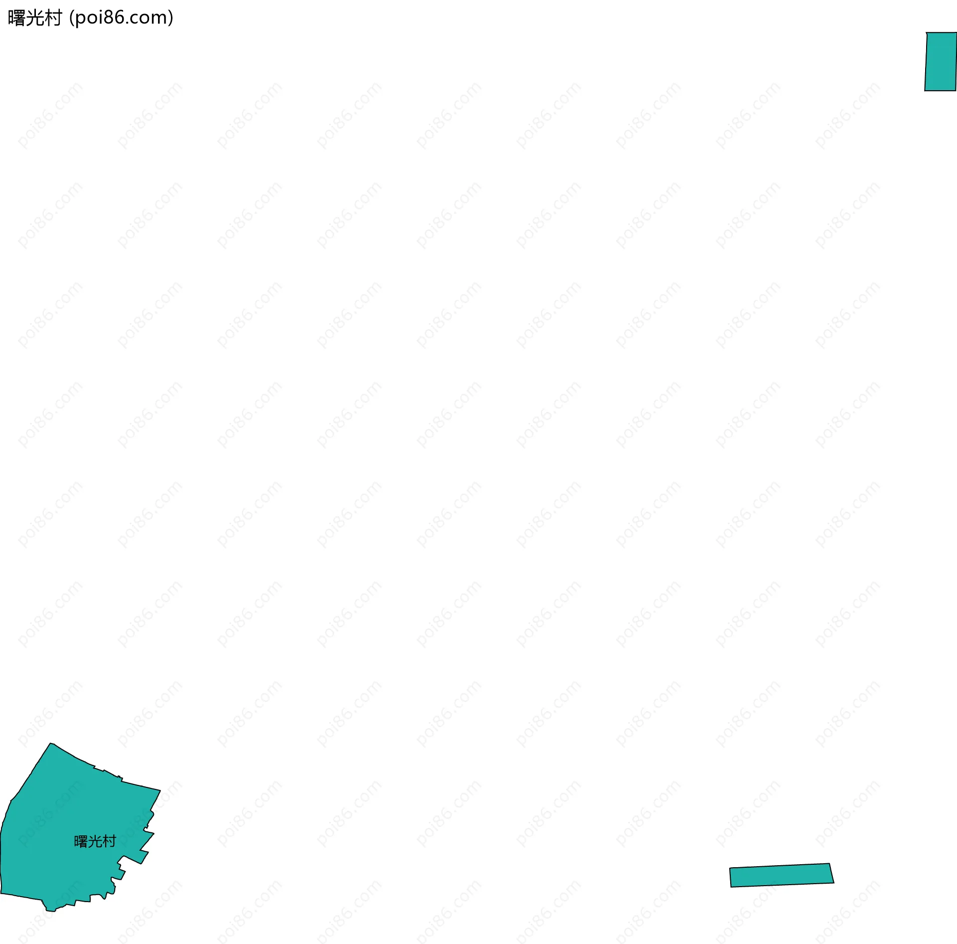 曙光村边界地图