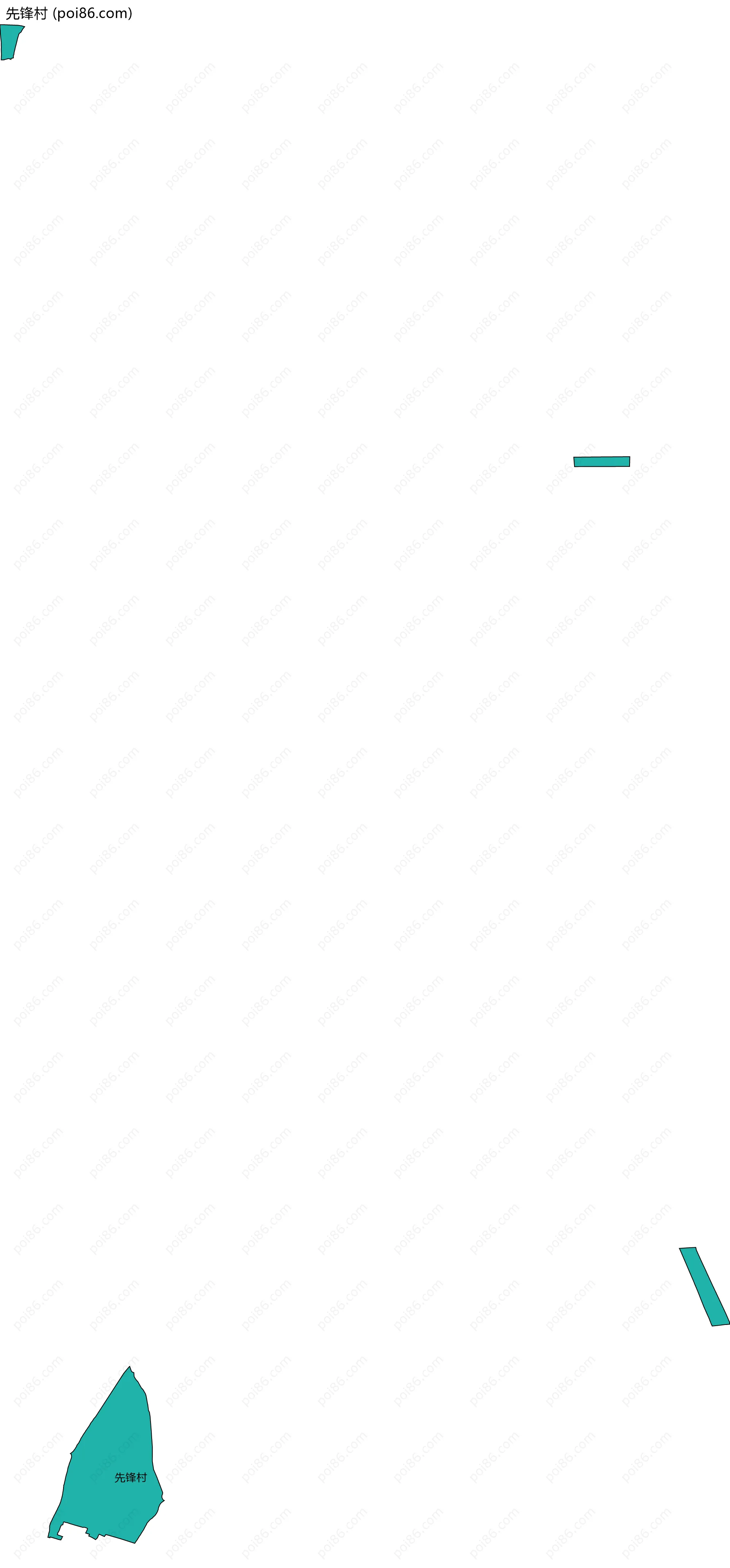 先锋村边界地图