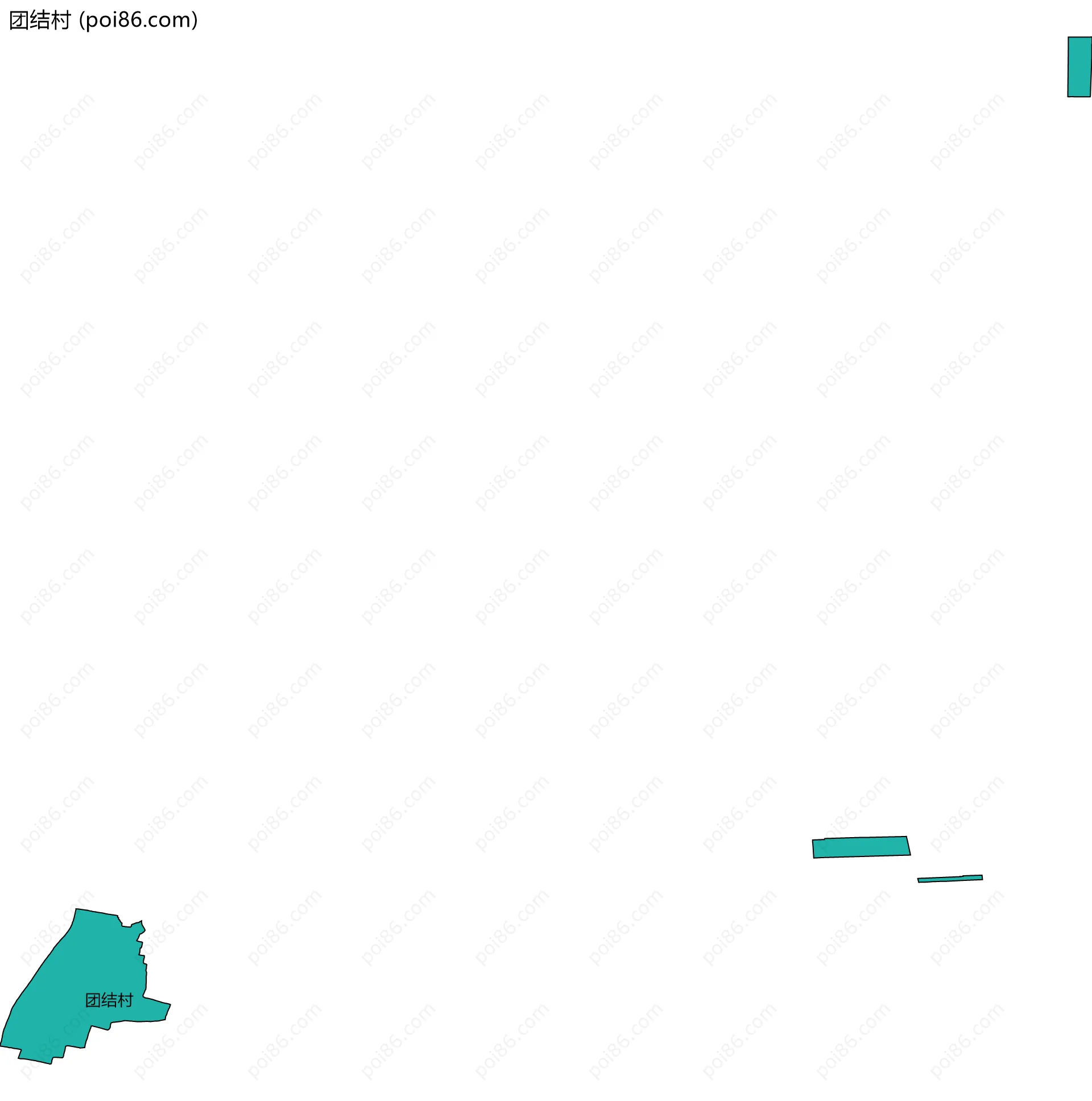 团结村边界地图
