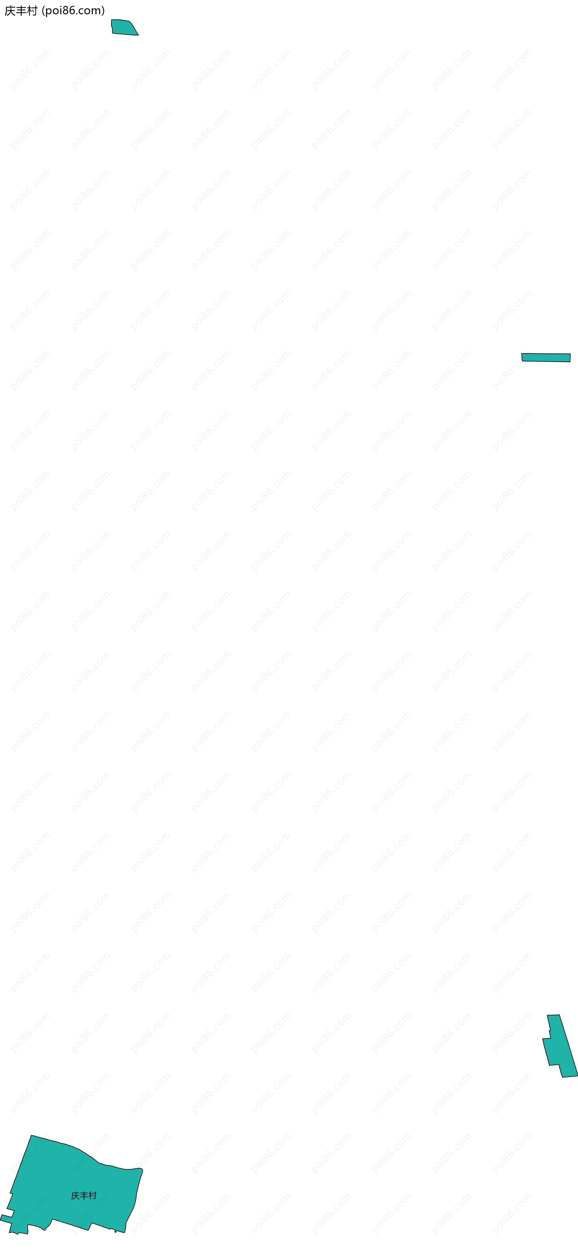 庆丰村边界地图