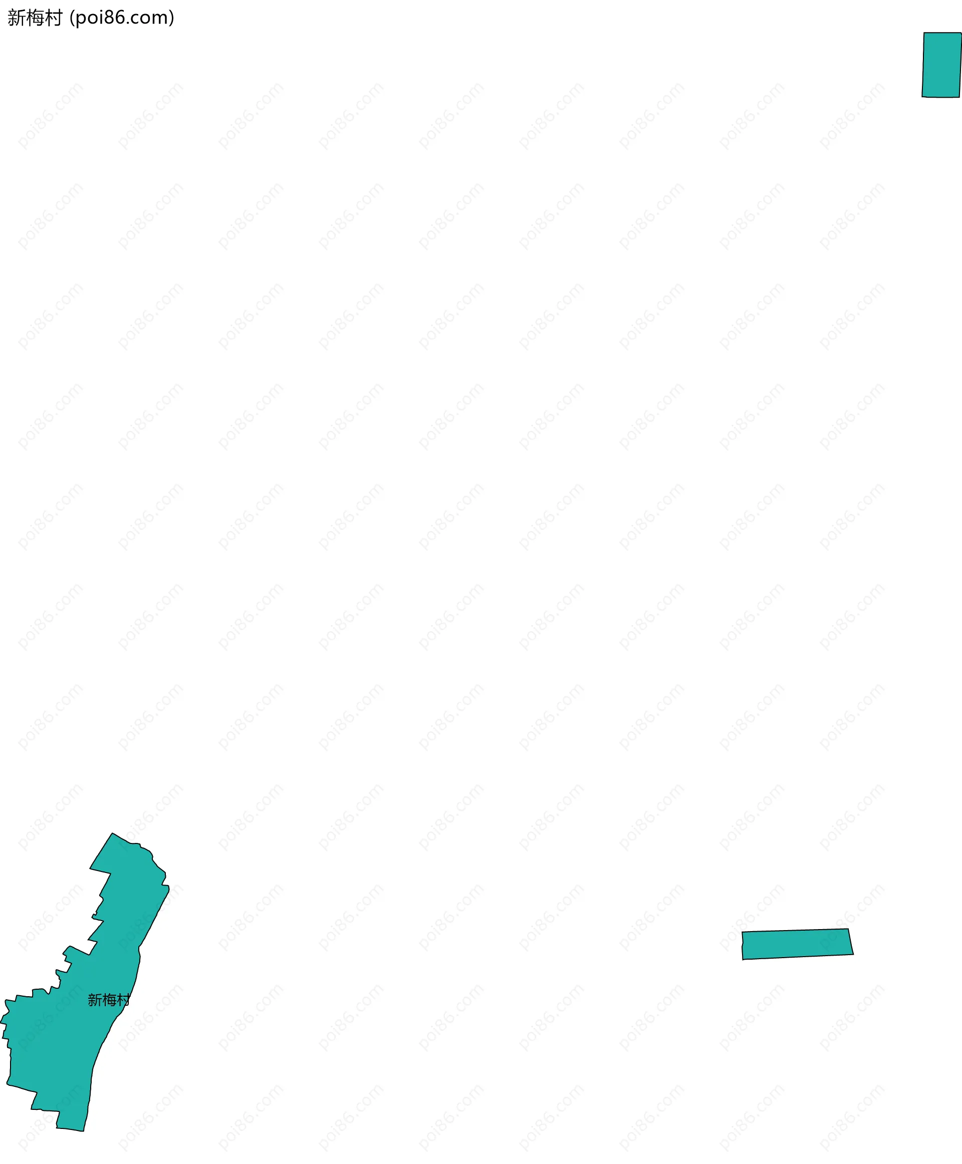 新梅村边界地图