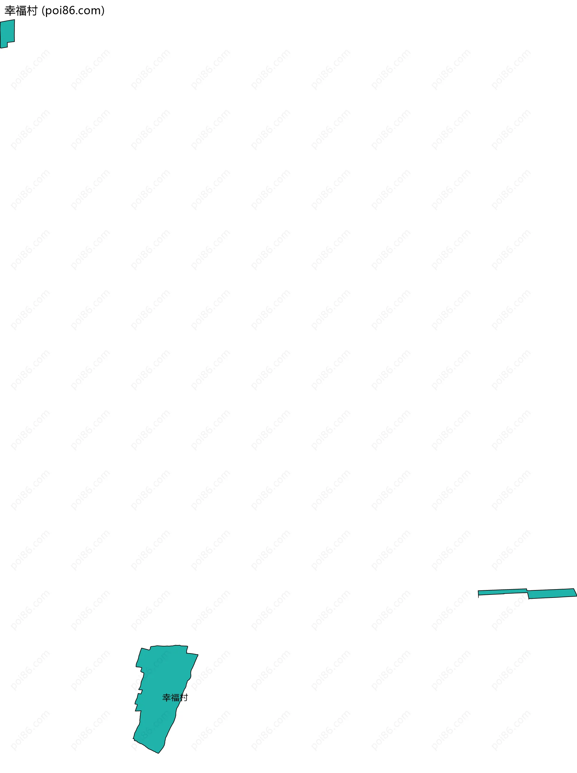 幸福村边界地图