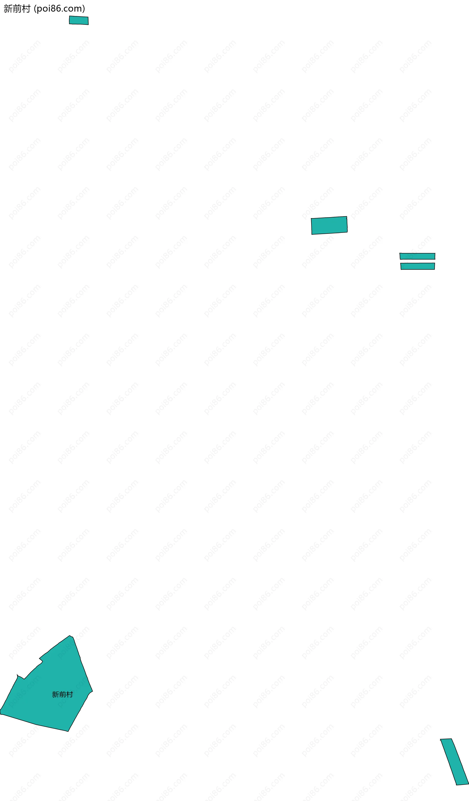 新前村边界地图