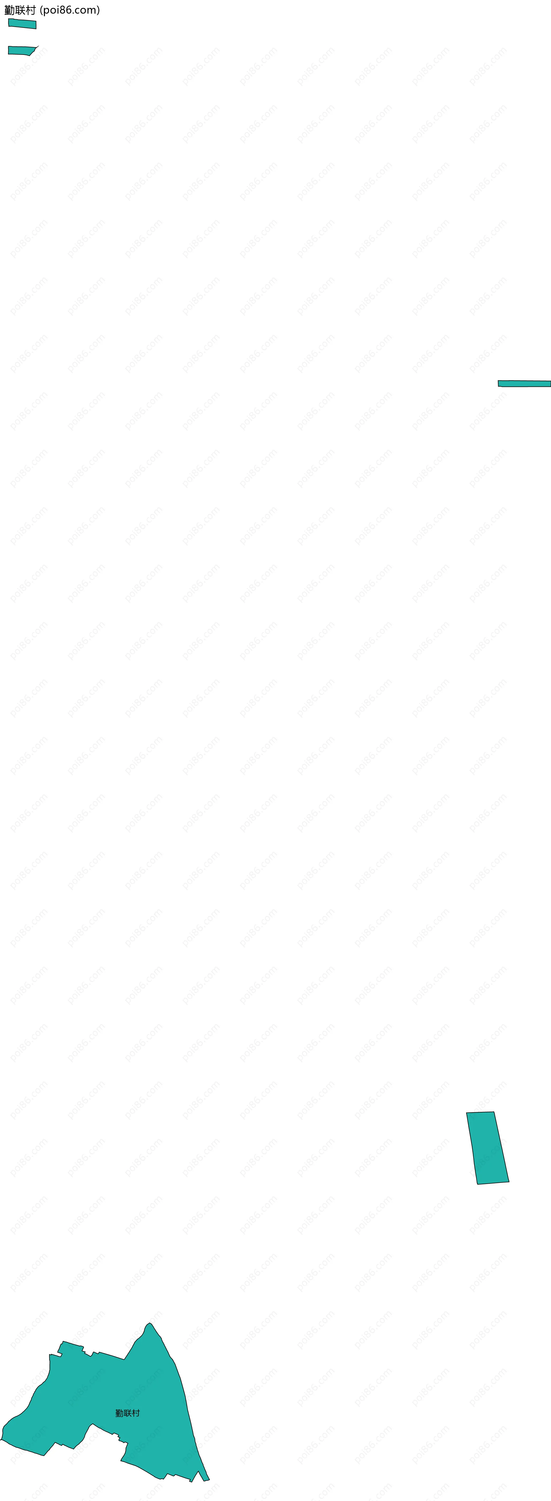 勤联村边界地图