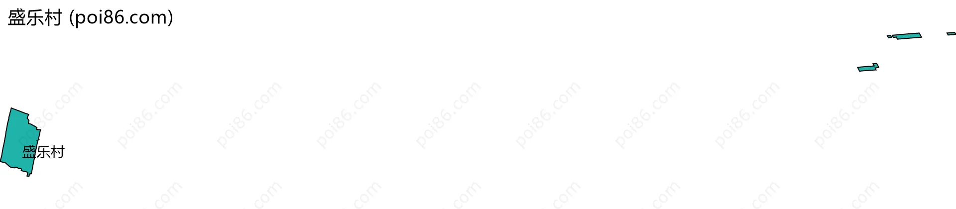 盛乐村边界地图