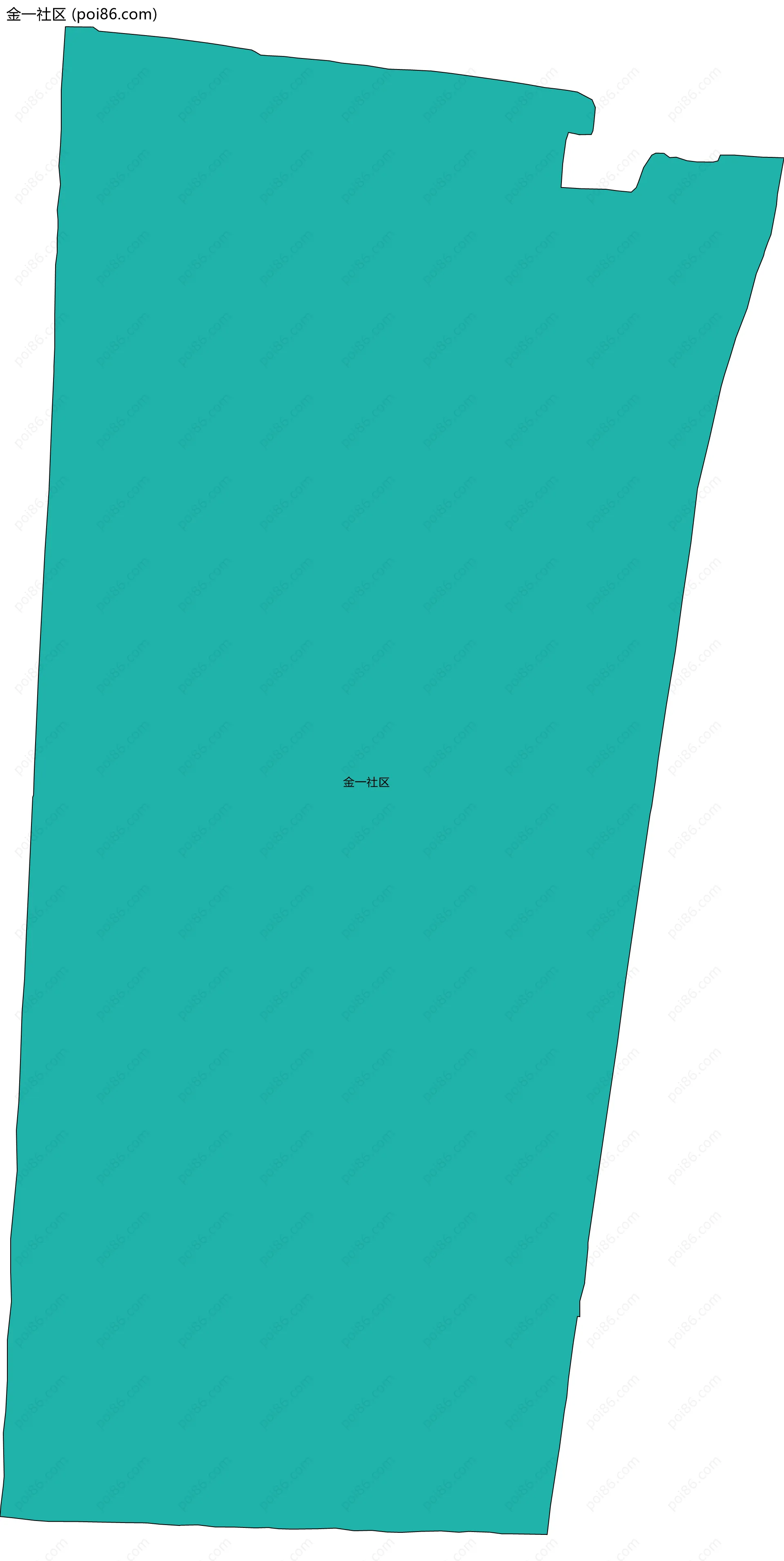 金一社区边界地图