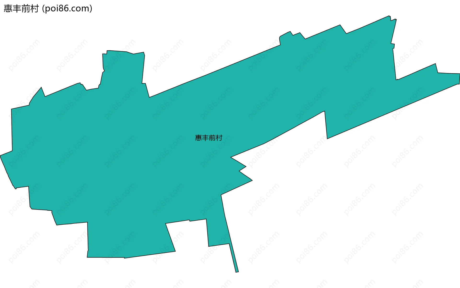 惠丰前村边界地图