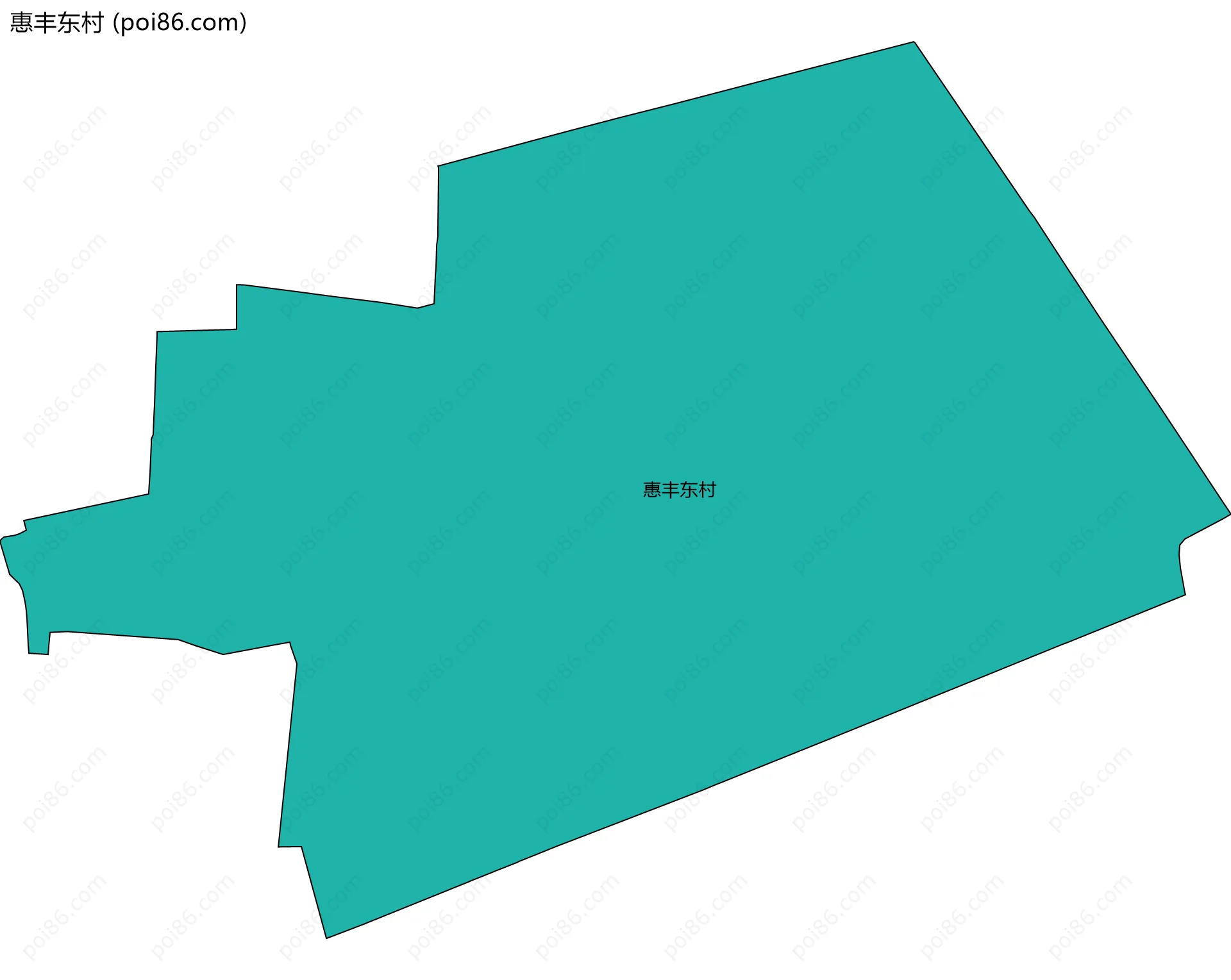 惠丰东村边界地图