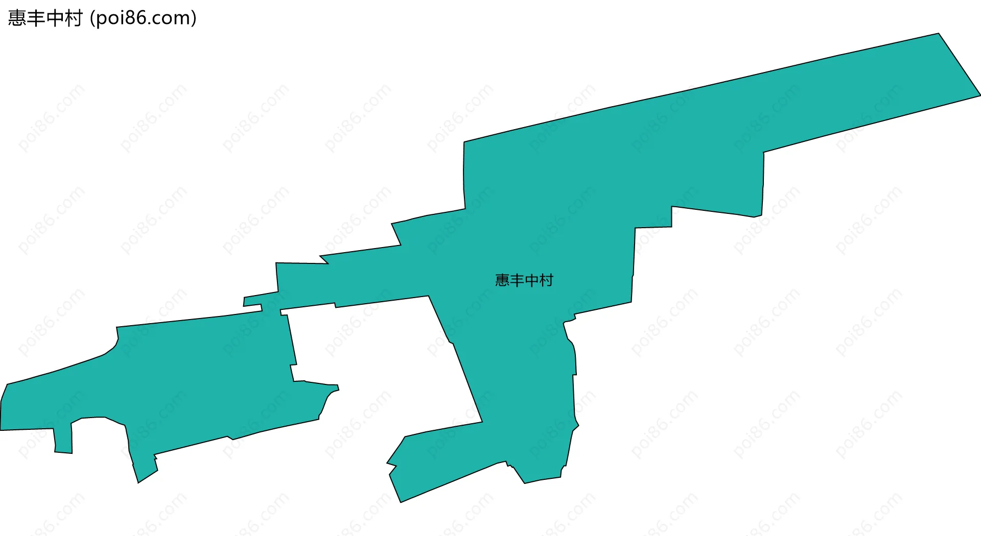 惠丰中村边界地图