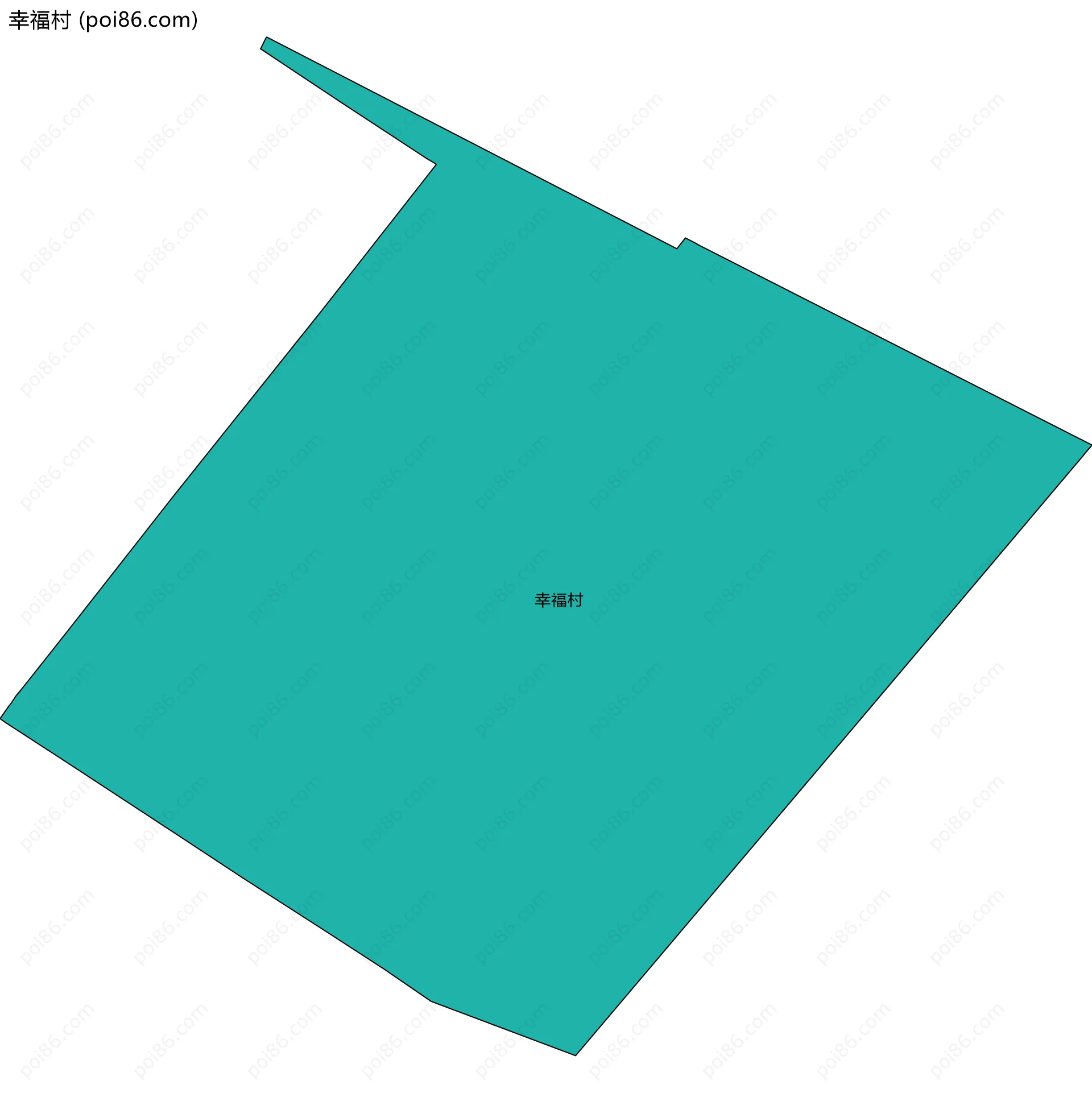 幸福村边界地图