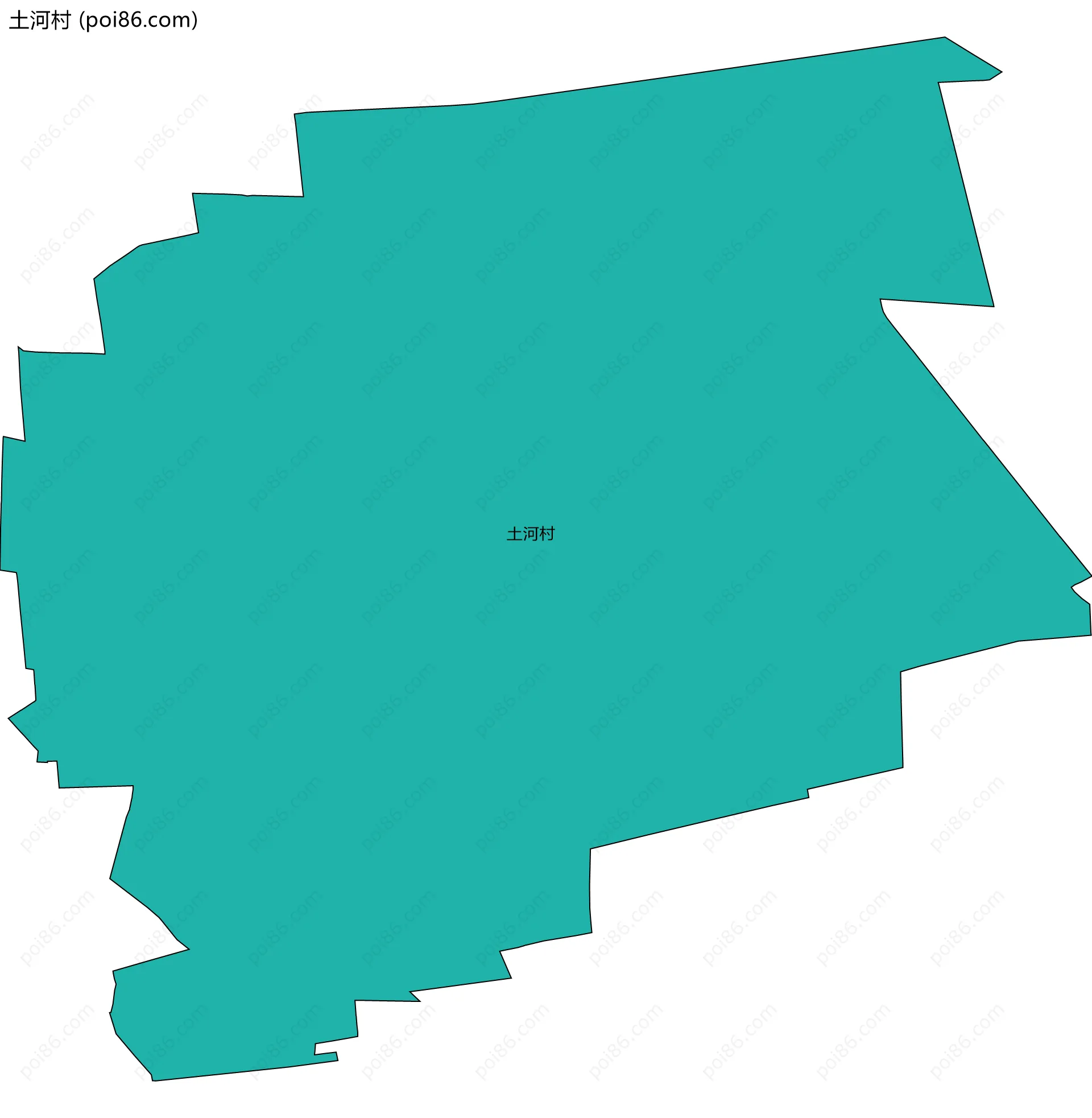 土河村边界地图