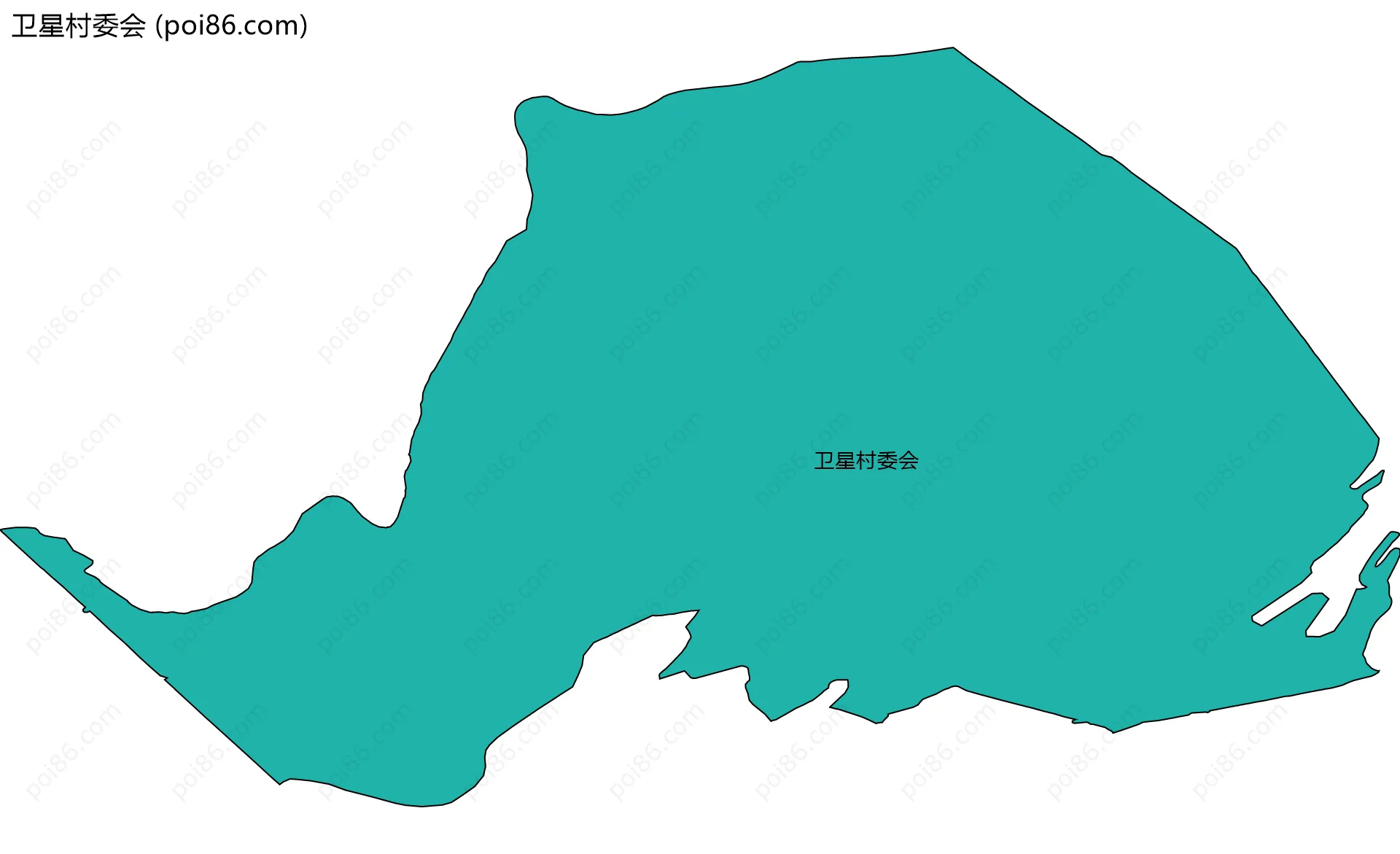 卫星村委会边界地图