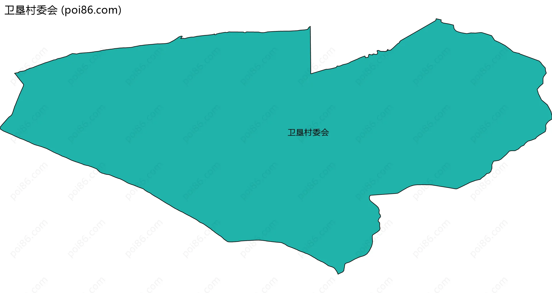 卫垦村委会边界地图