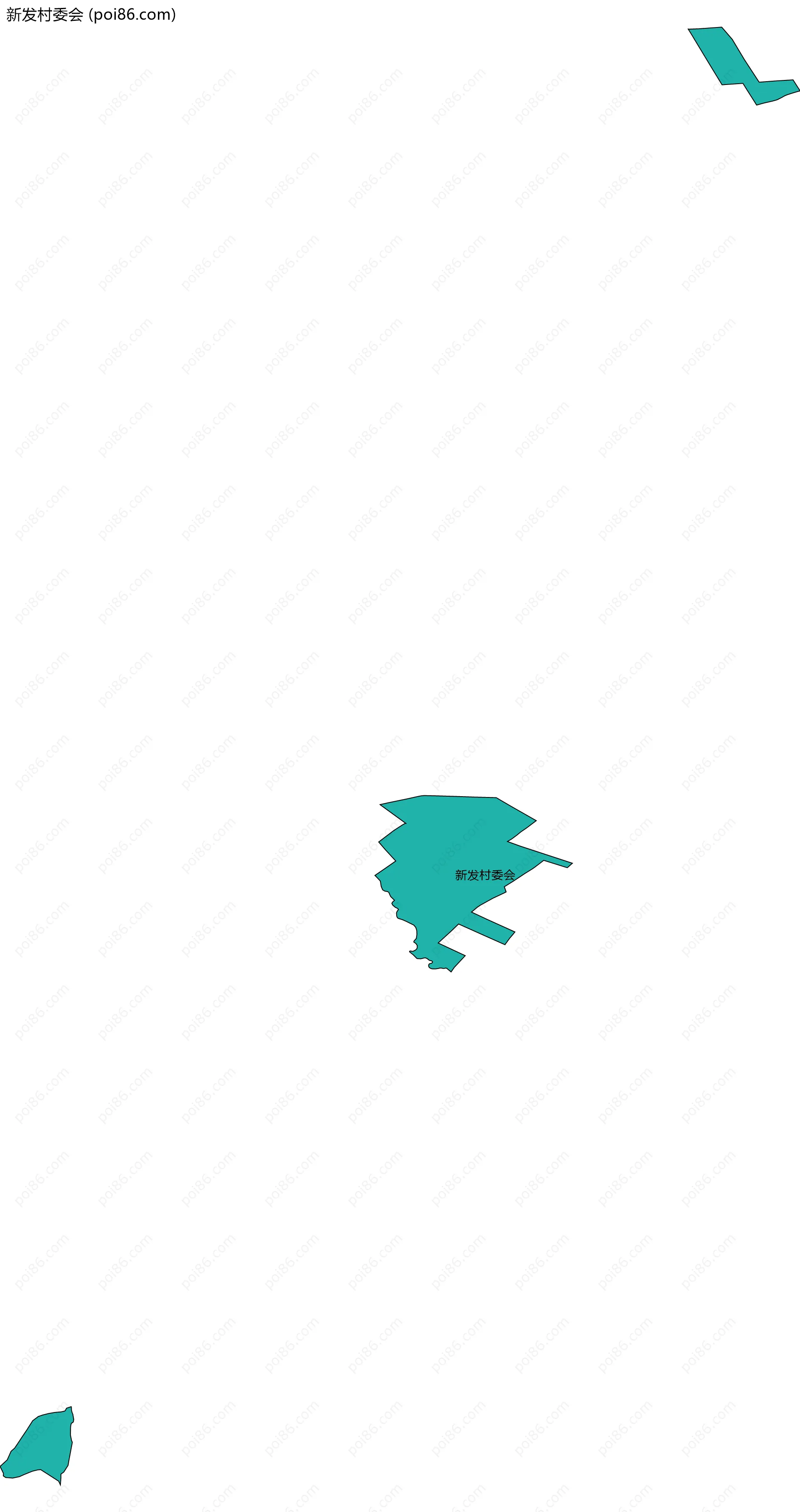 新发村委会边界地图