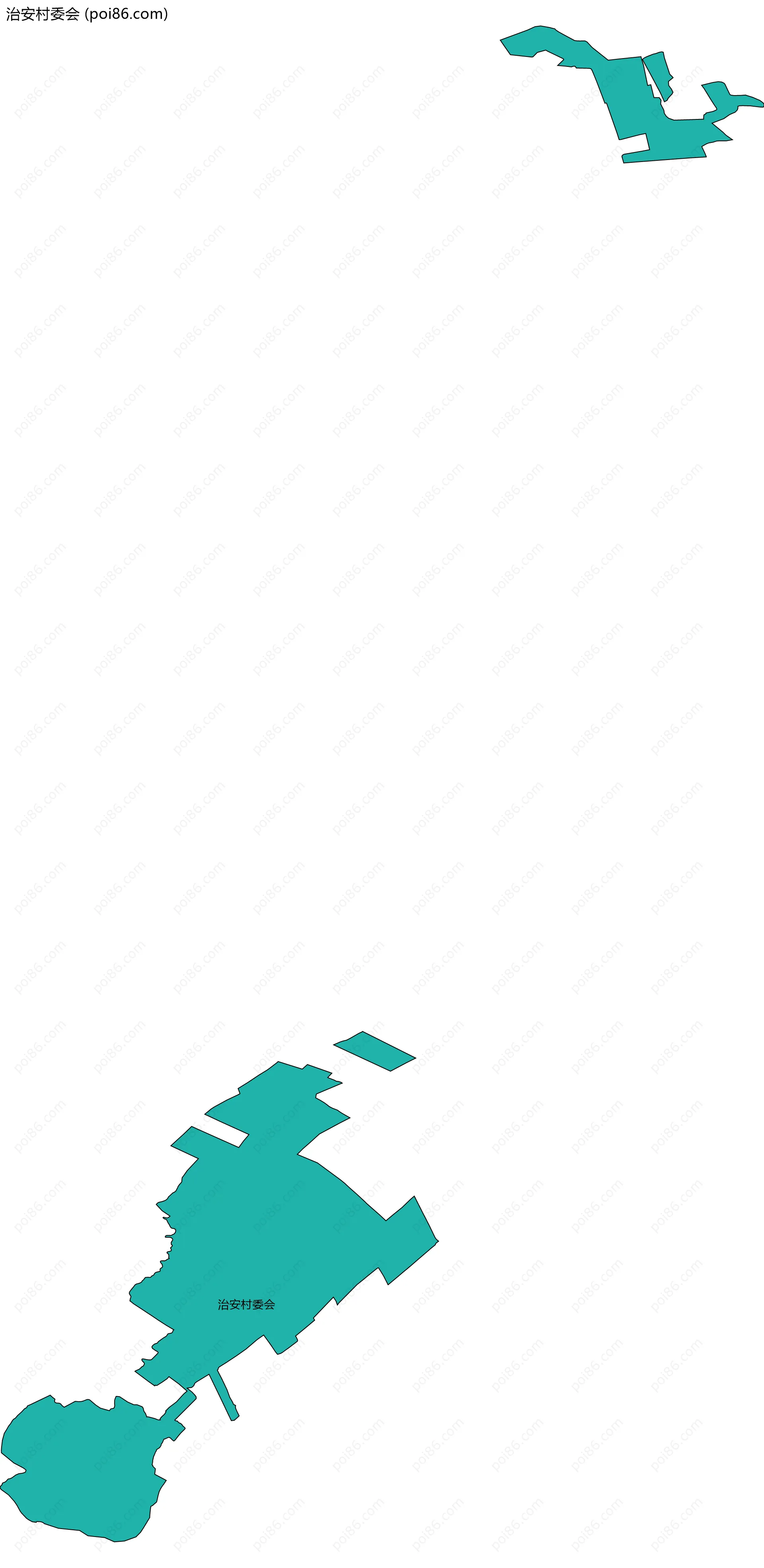 治安村委会边界地图