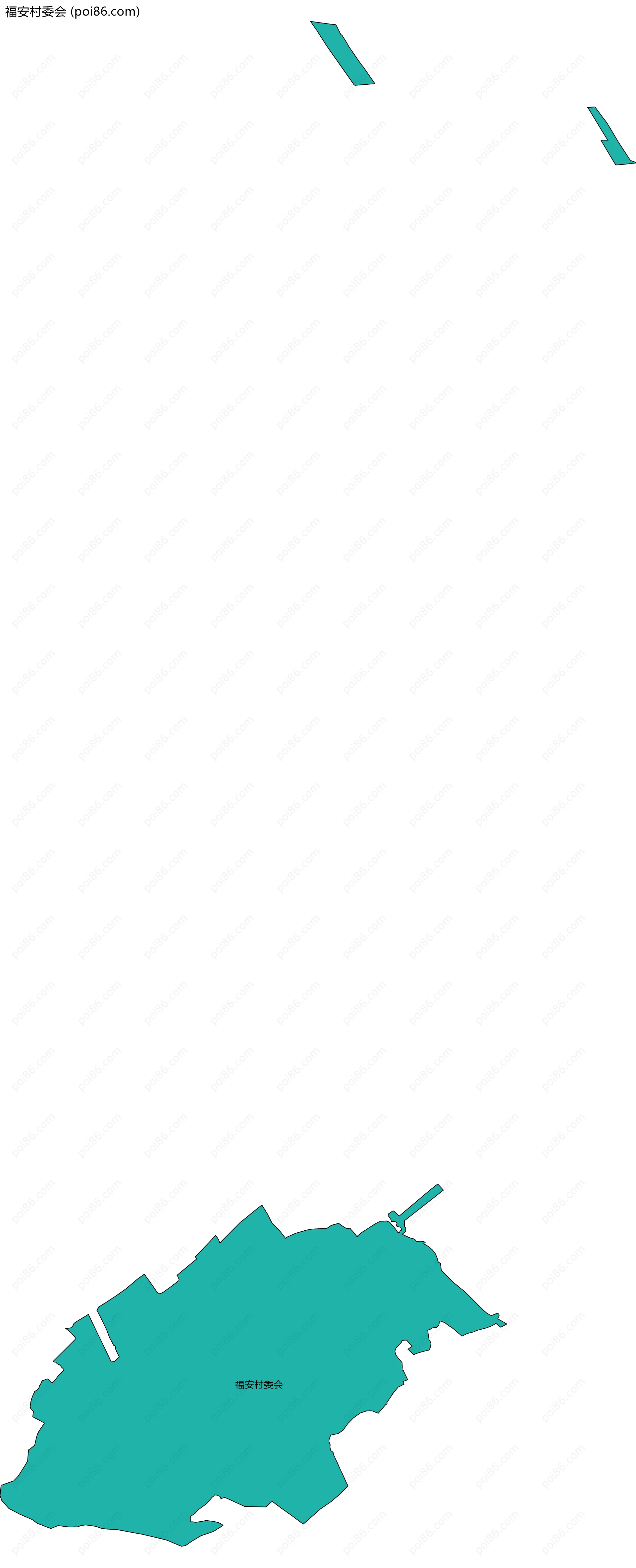 福安村委会边界地图