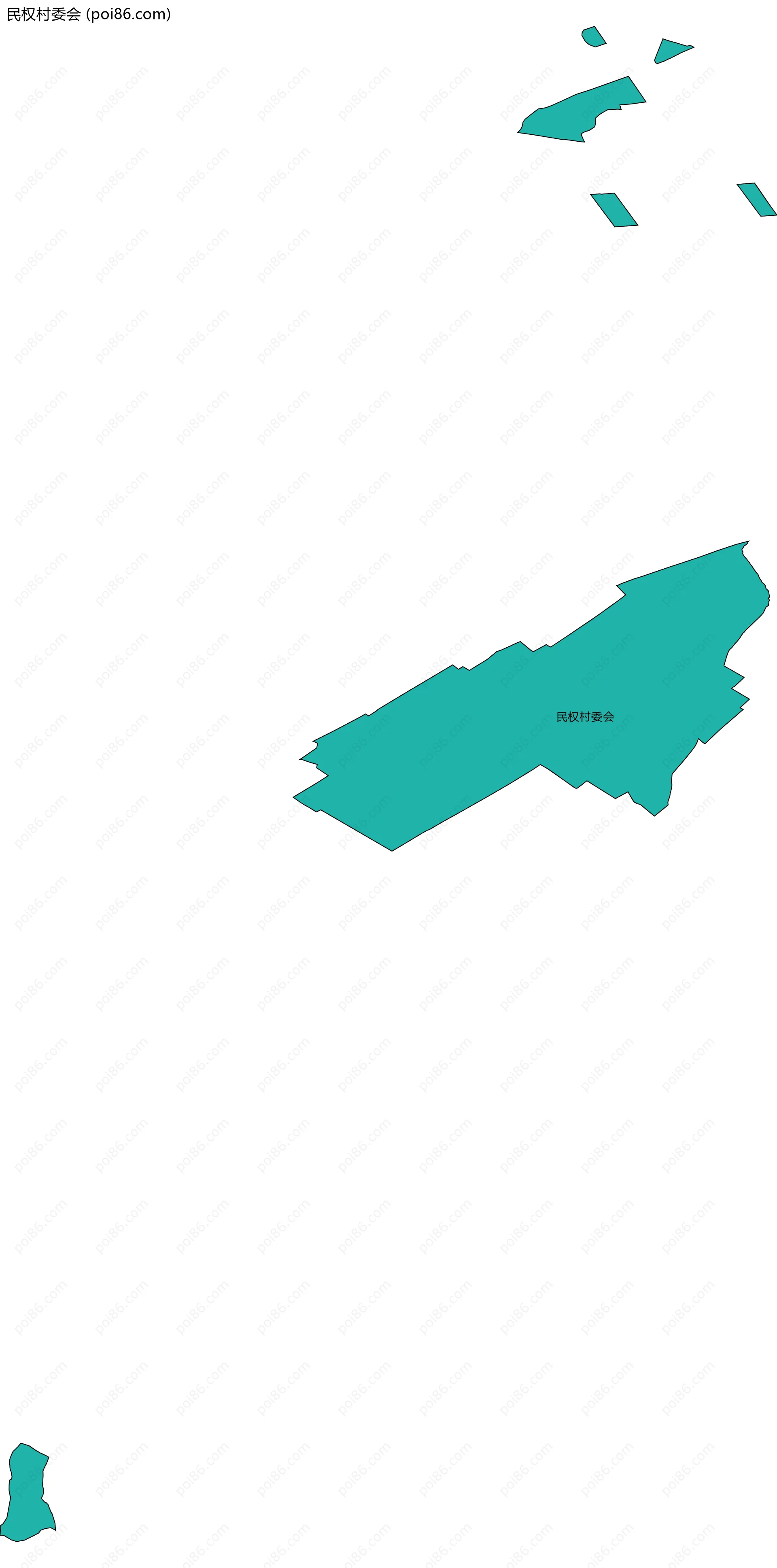 民权村委会边界地图