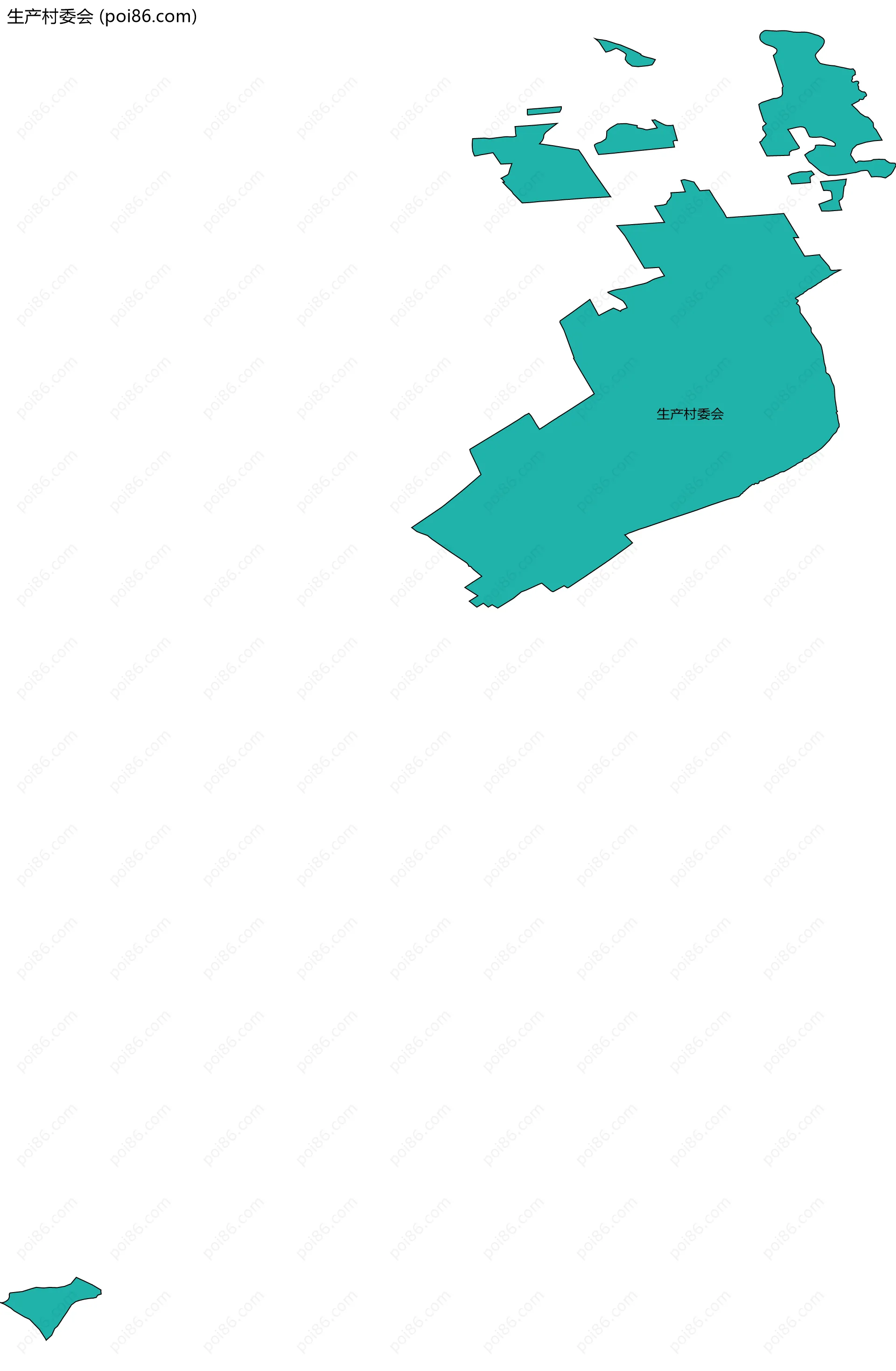 生产村委会边界地图