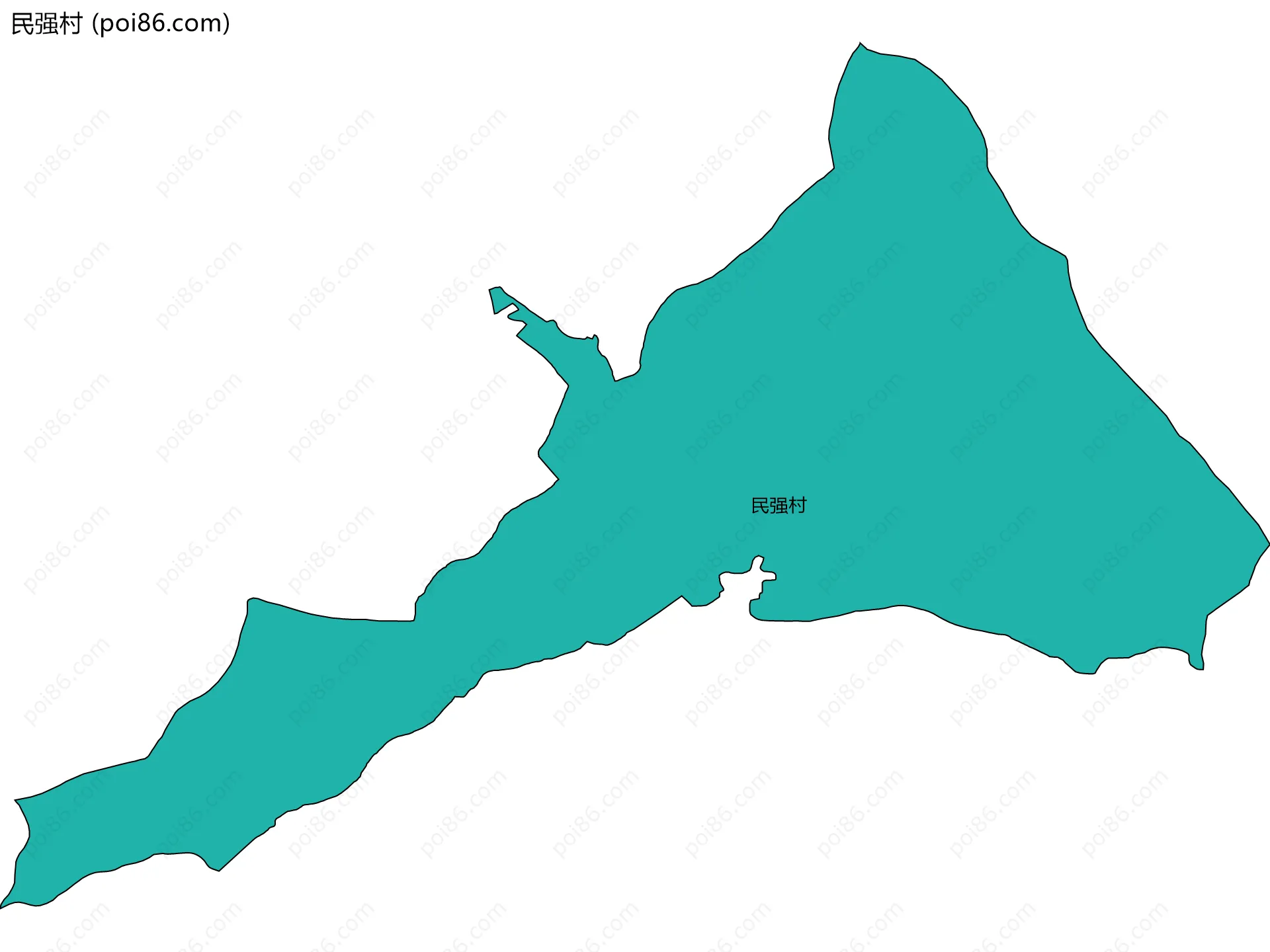 民强村边界地图